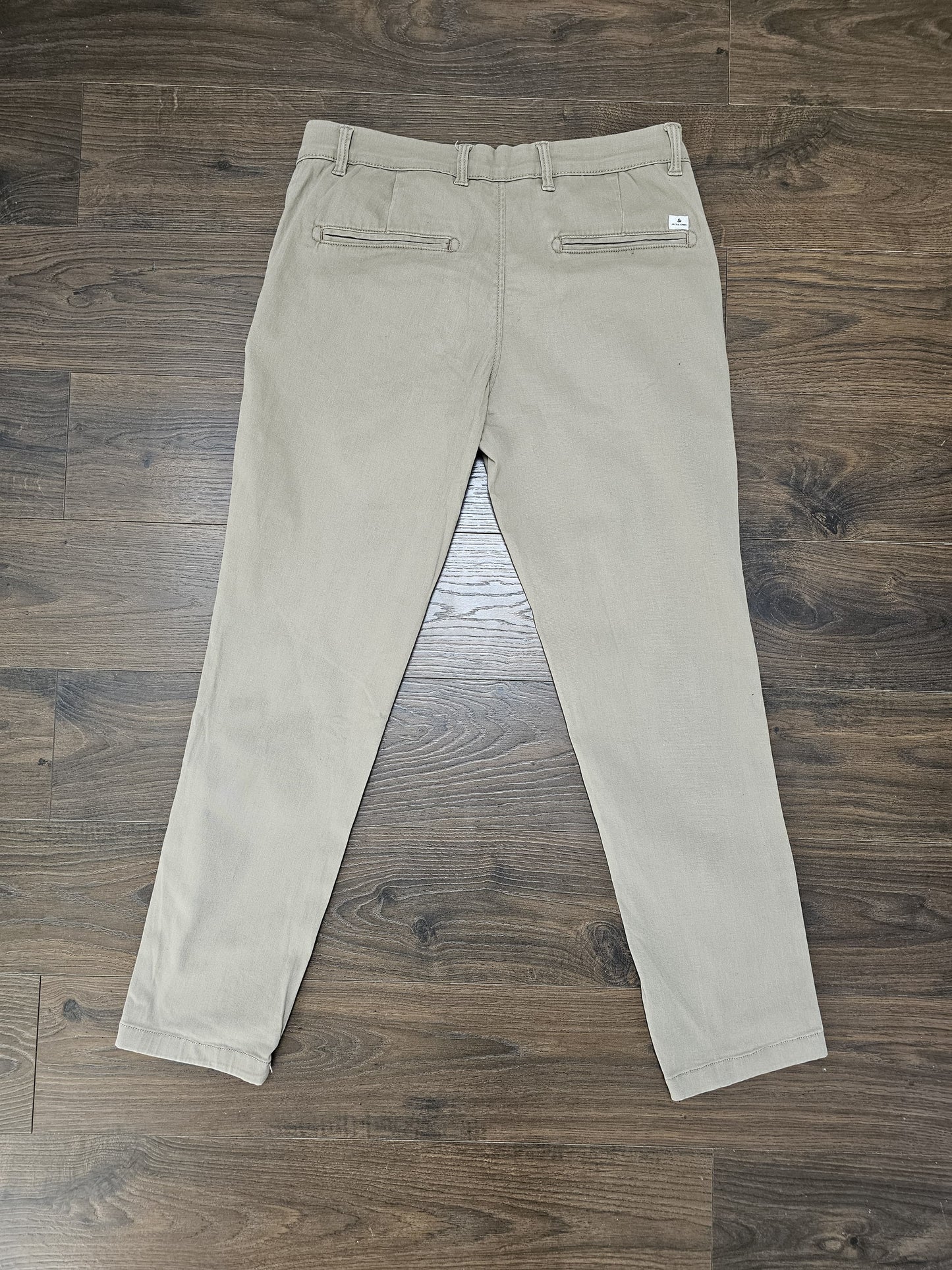 Mens Slim Fit Jack & Jones Chinos Beige - W32/L30
