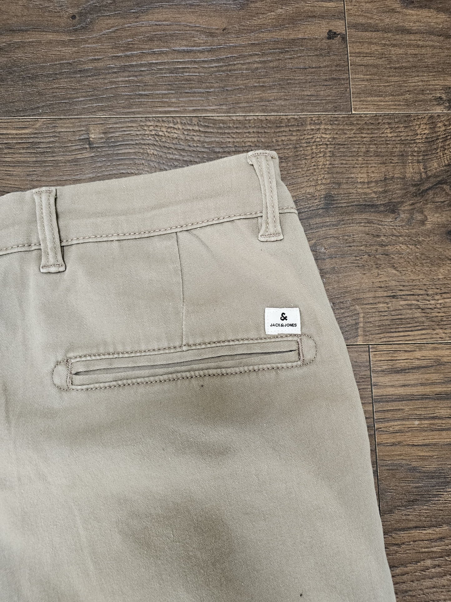 Mens Slim Fit Jack & Jones Chinos Beige - W32/L30