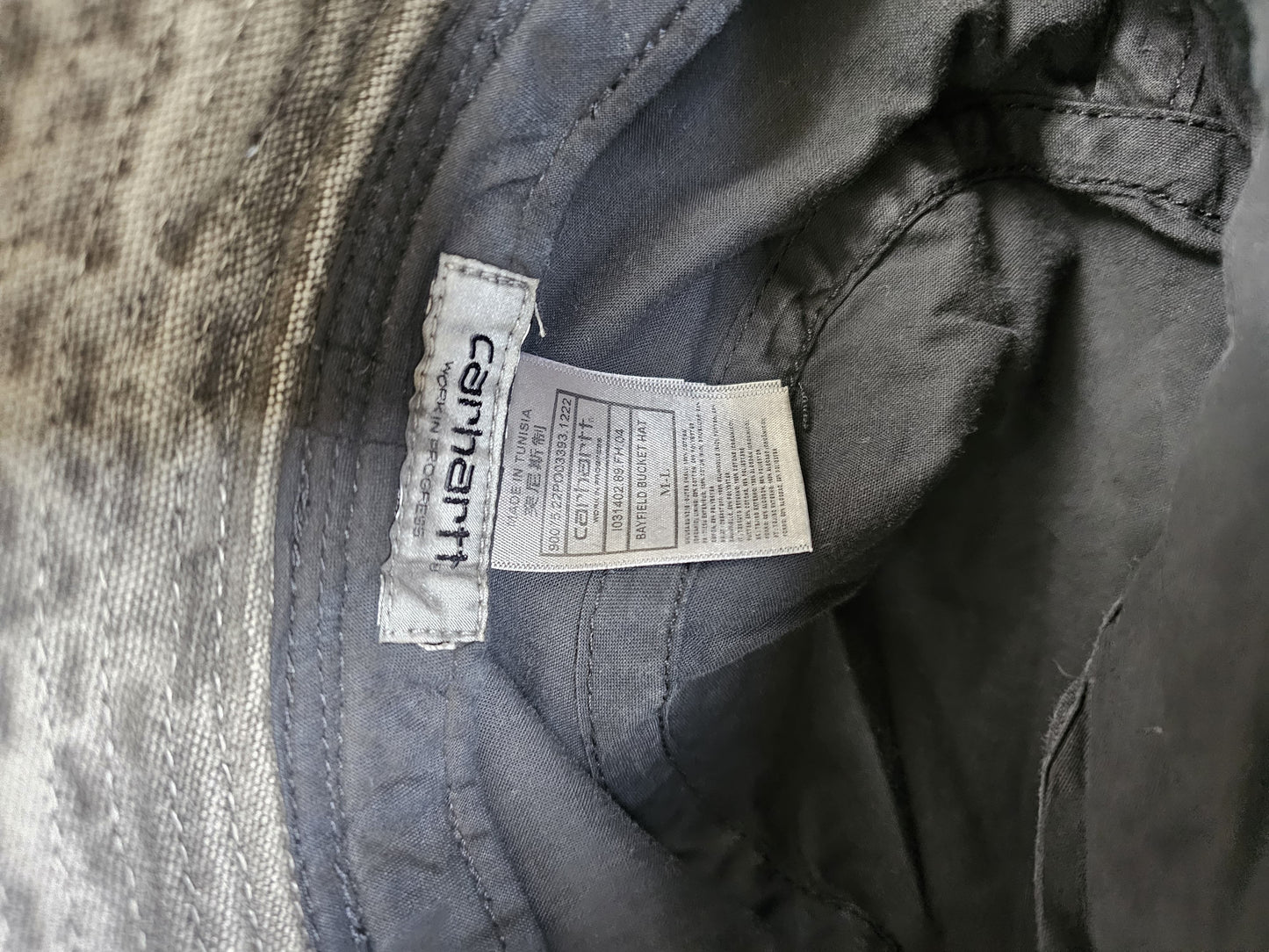 Brand New Carharrt Unisex Washed Grey Bucket Hat M/L - RRP £60 Festival