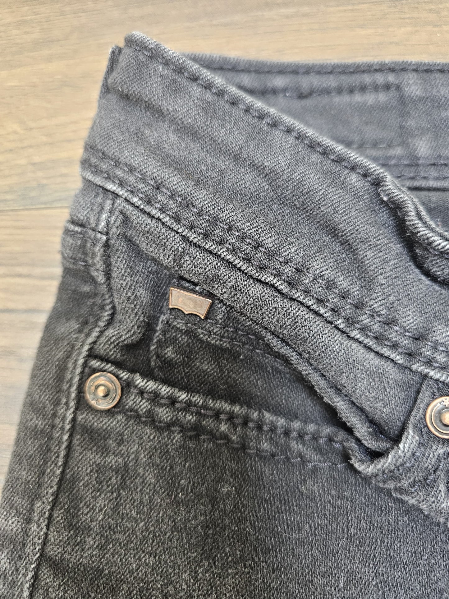 Womens Levi's Black Low Rise Skinny Jeans - W26/L32