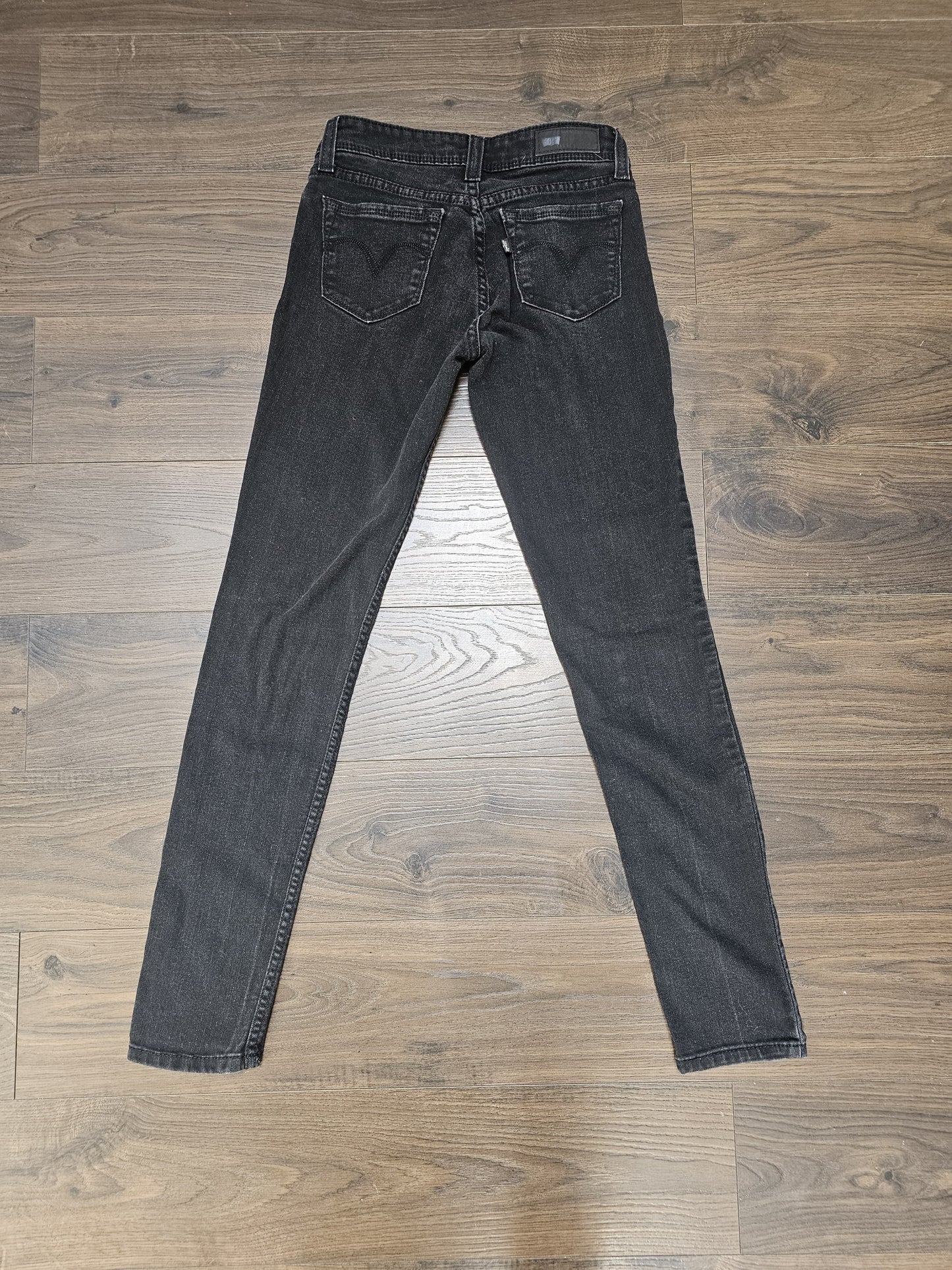 Womens Levi's Black Low Rise Skinny Jeans - W26/L32