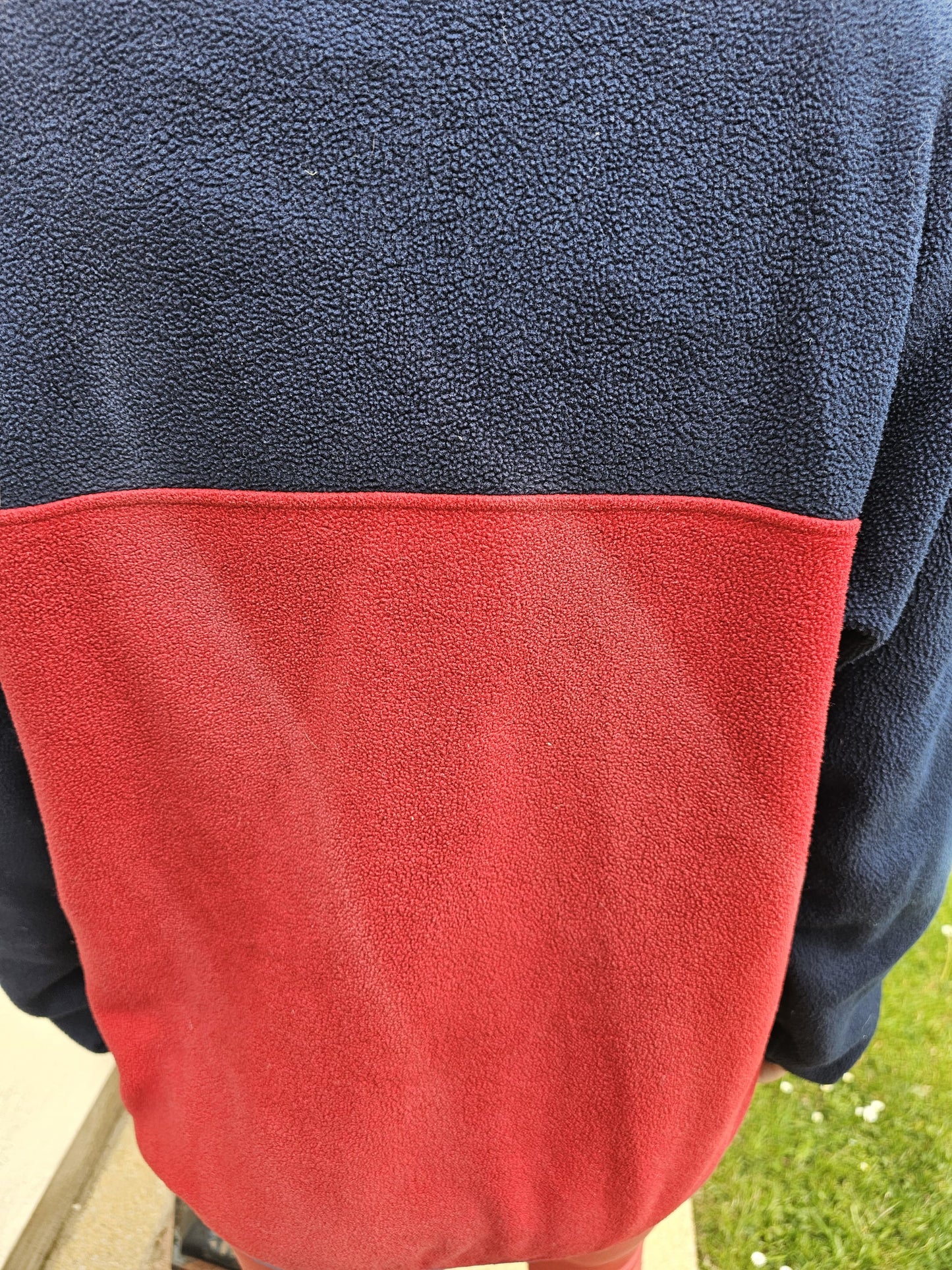 Patagonia Synchilla Full Zip Fleece Hoodie Jacket Blue/Red - M/Medium