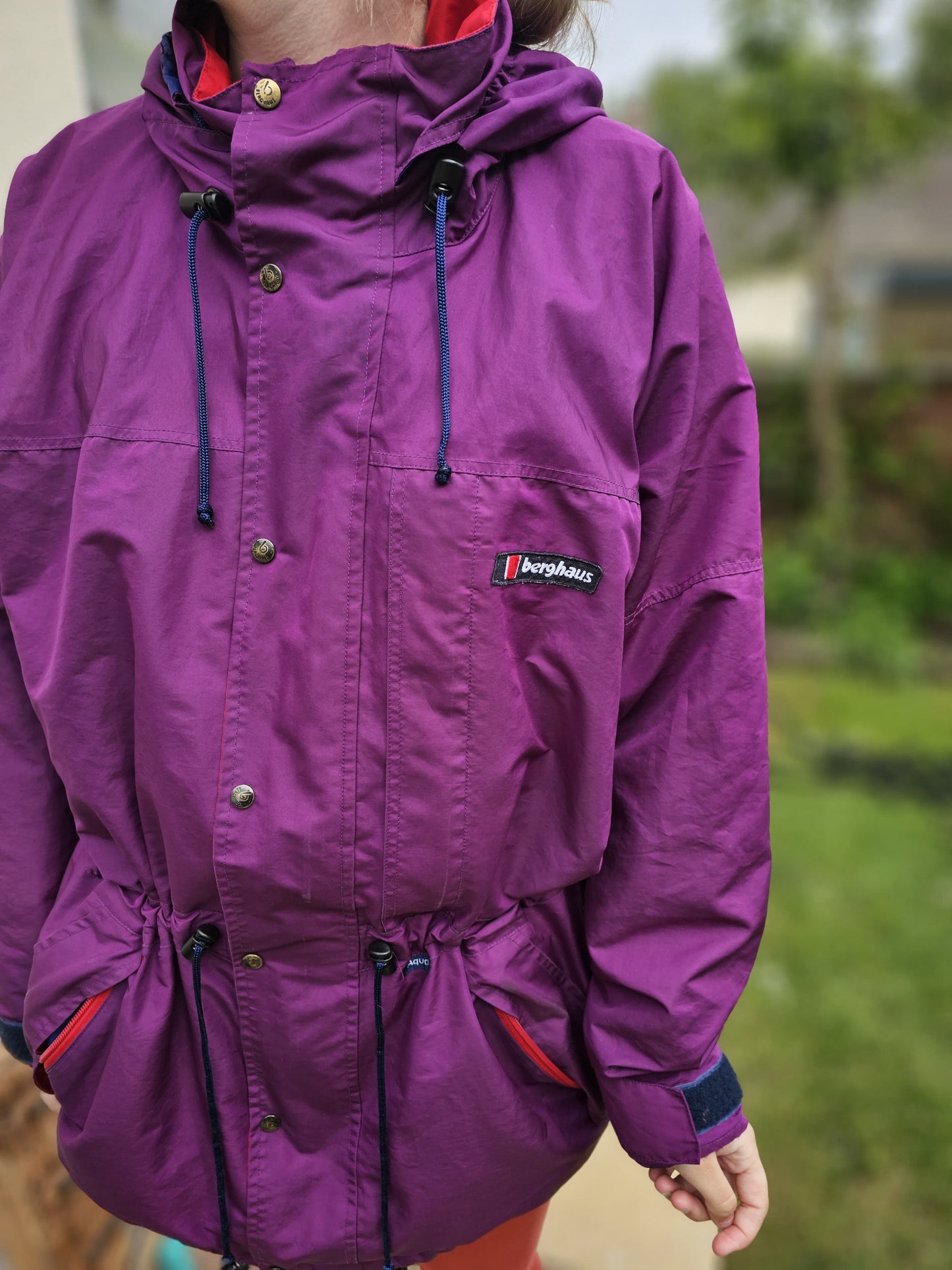 Vintage Retro Berghaus Womens Rain Parka Jacket Coat - 14