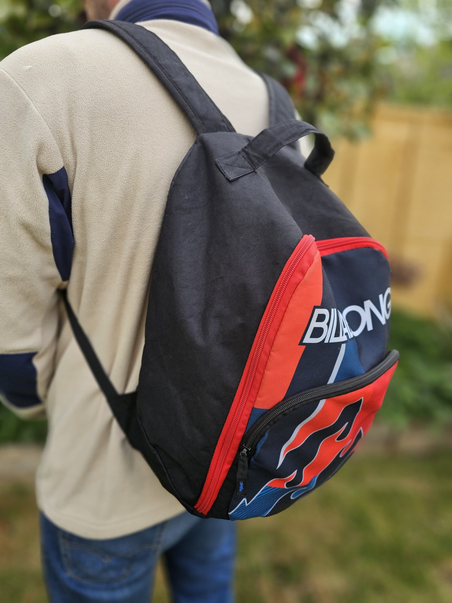 Vintage Clam Shell Style Billabong Y2K Backpack - Medium