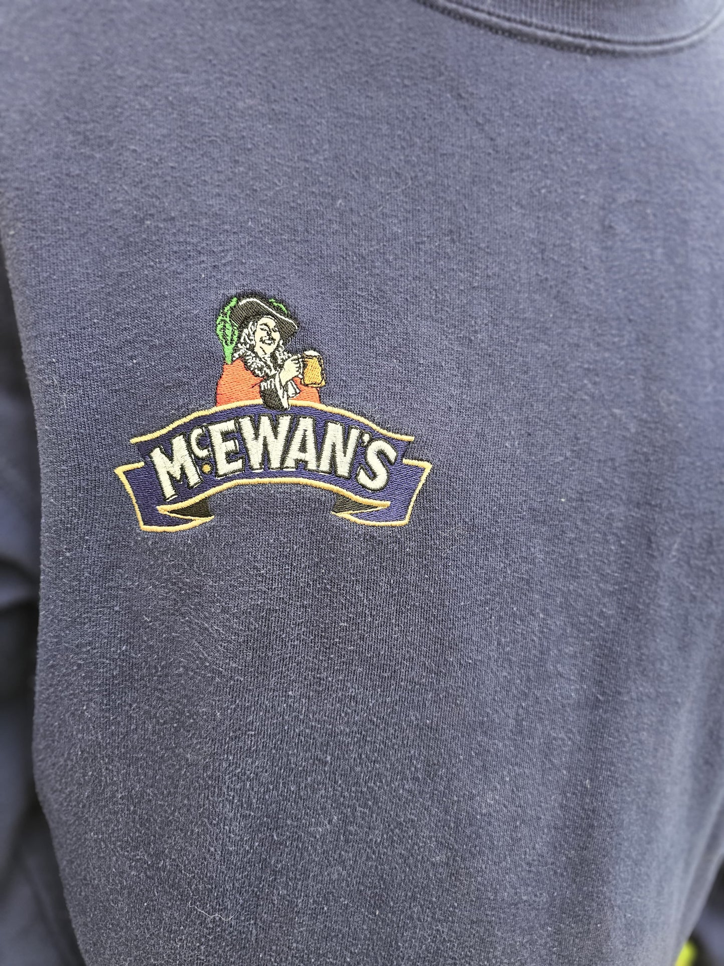 Retro Mcewans X Currie RFC Navy Pullover Sweatshirt/Jumper - XL/Extra Large