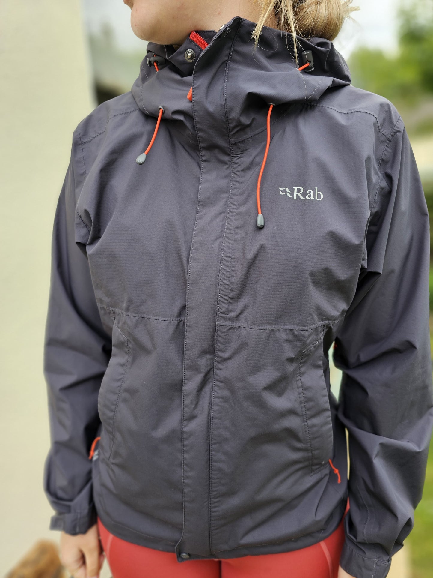 Rab Womens Downpour Eco Rain Jacket - Black - UK 10
