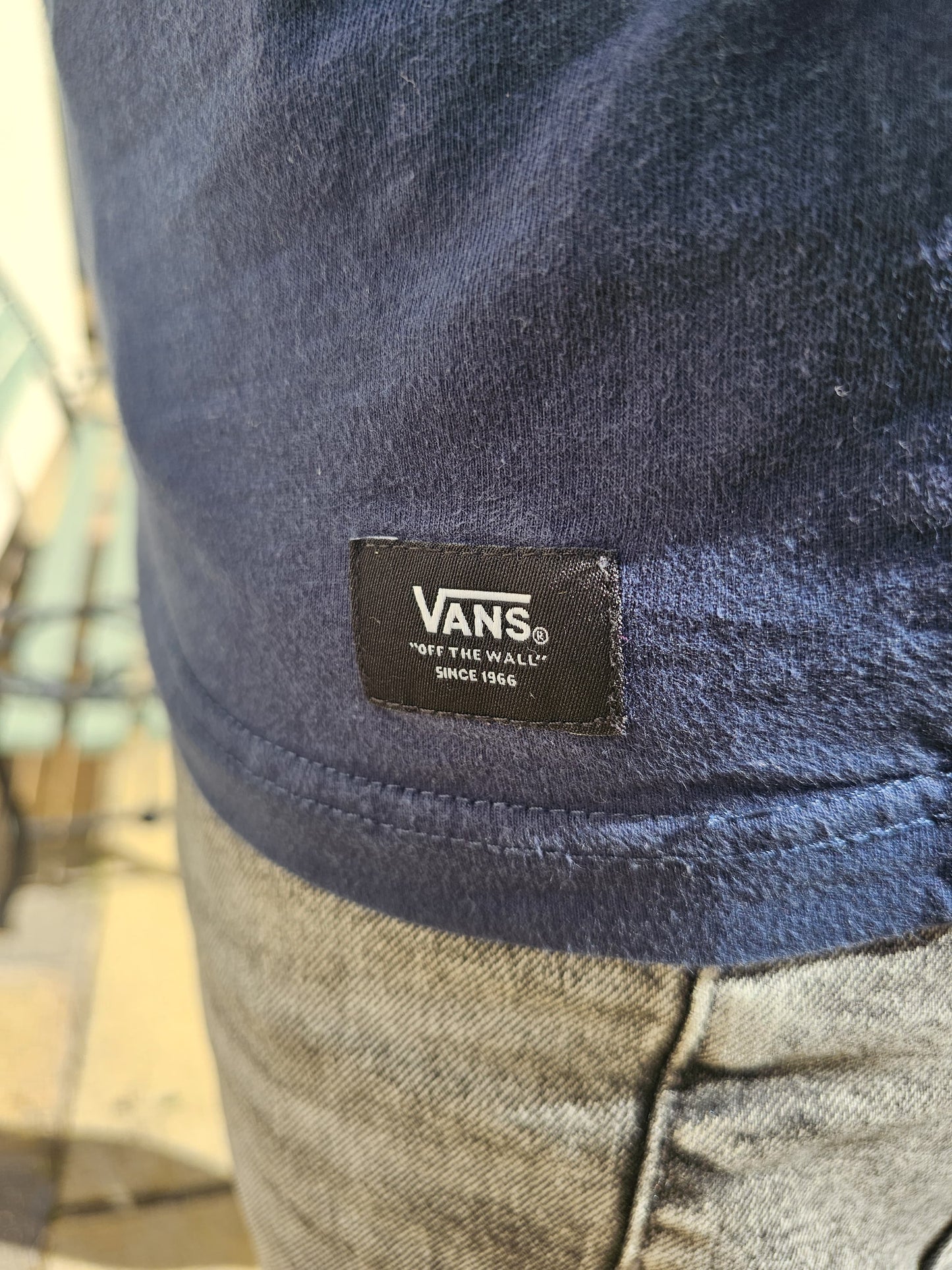 VANS Mens/Unisex Long Sleeve Printed Checkered T-Shirt - M/Medium