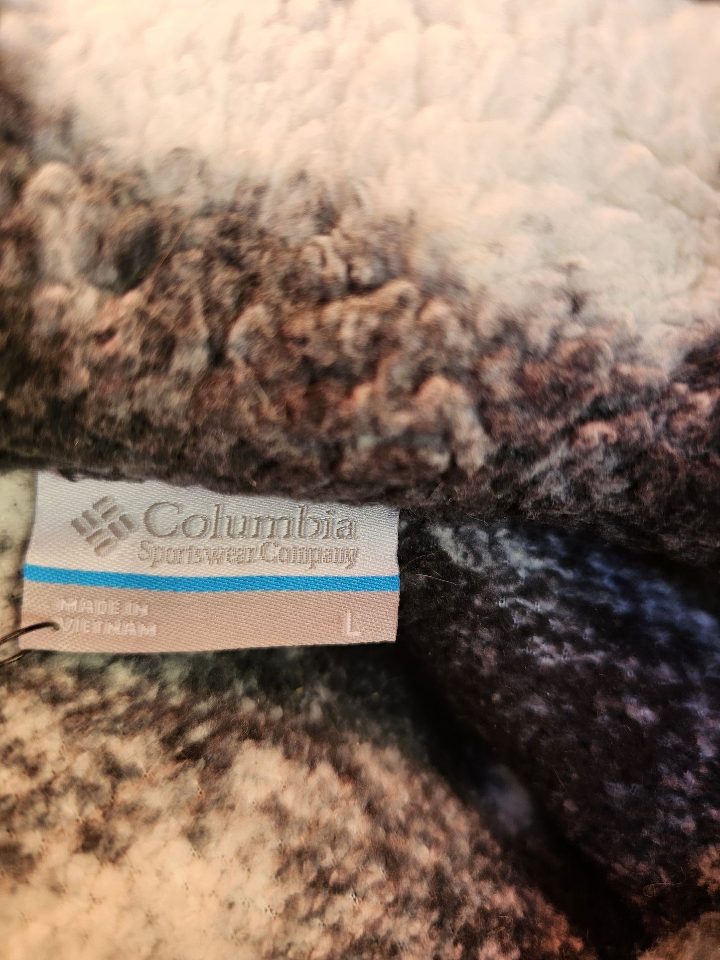 Womens Columbia 1/4 Zip Pullover Fleece Jumper - L/Large