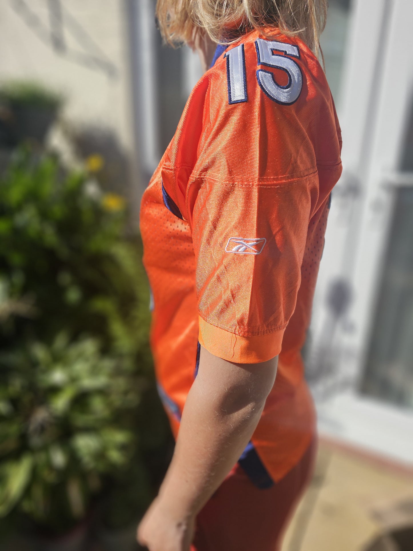 USA Denver Broncos NFL 2010/2011 Orange No. 15 Tim Tebow Short Sleeved Jersey - M/Medium