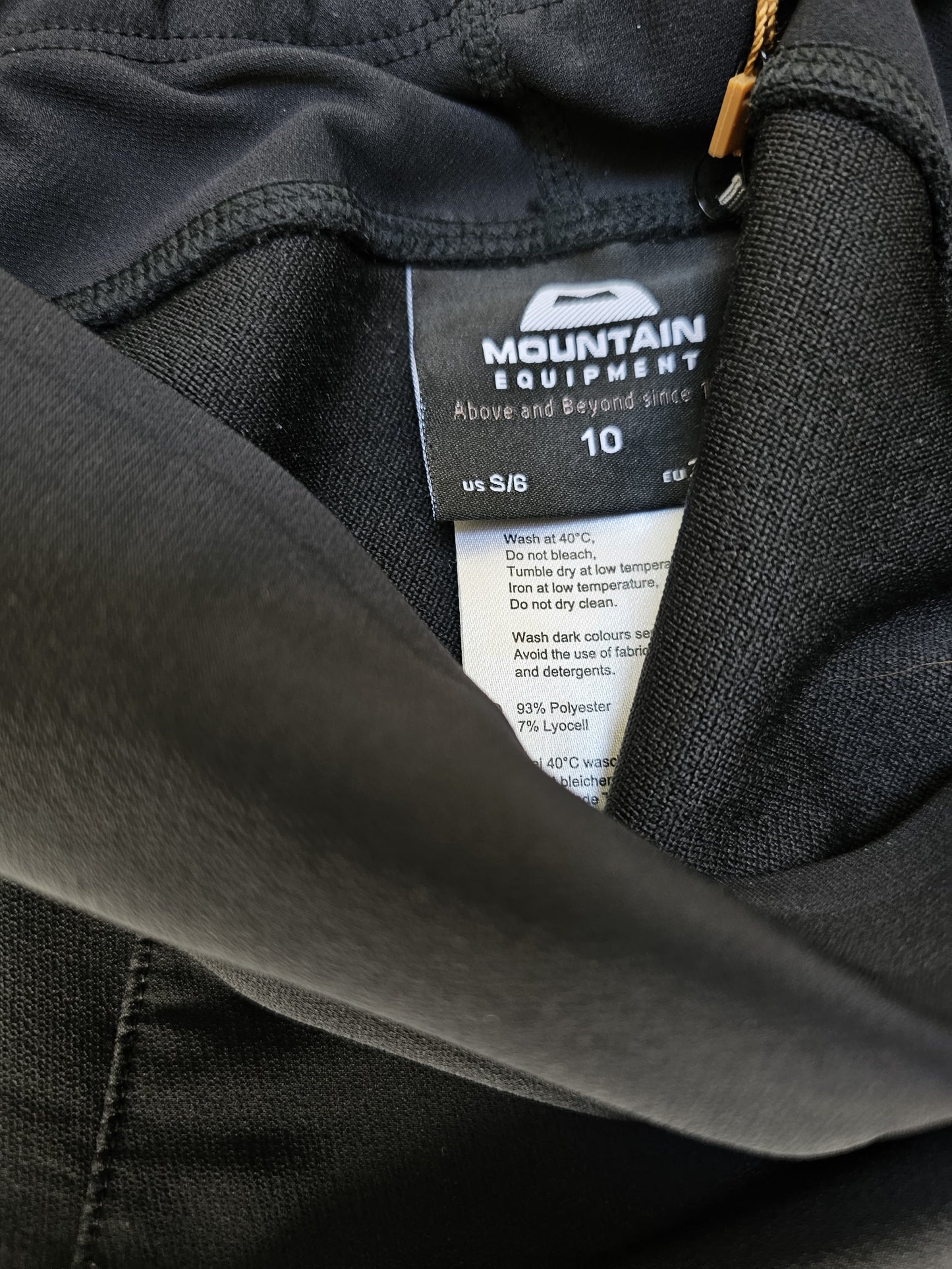 Womens Mountain Equipment Hiking Active Wear Leggings Black - 10
