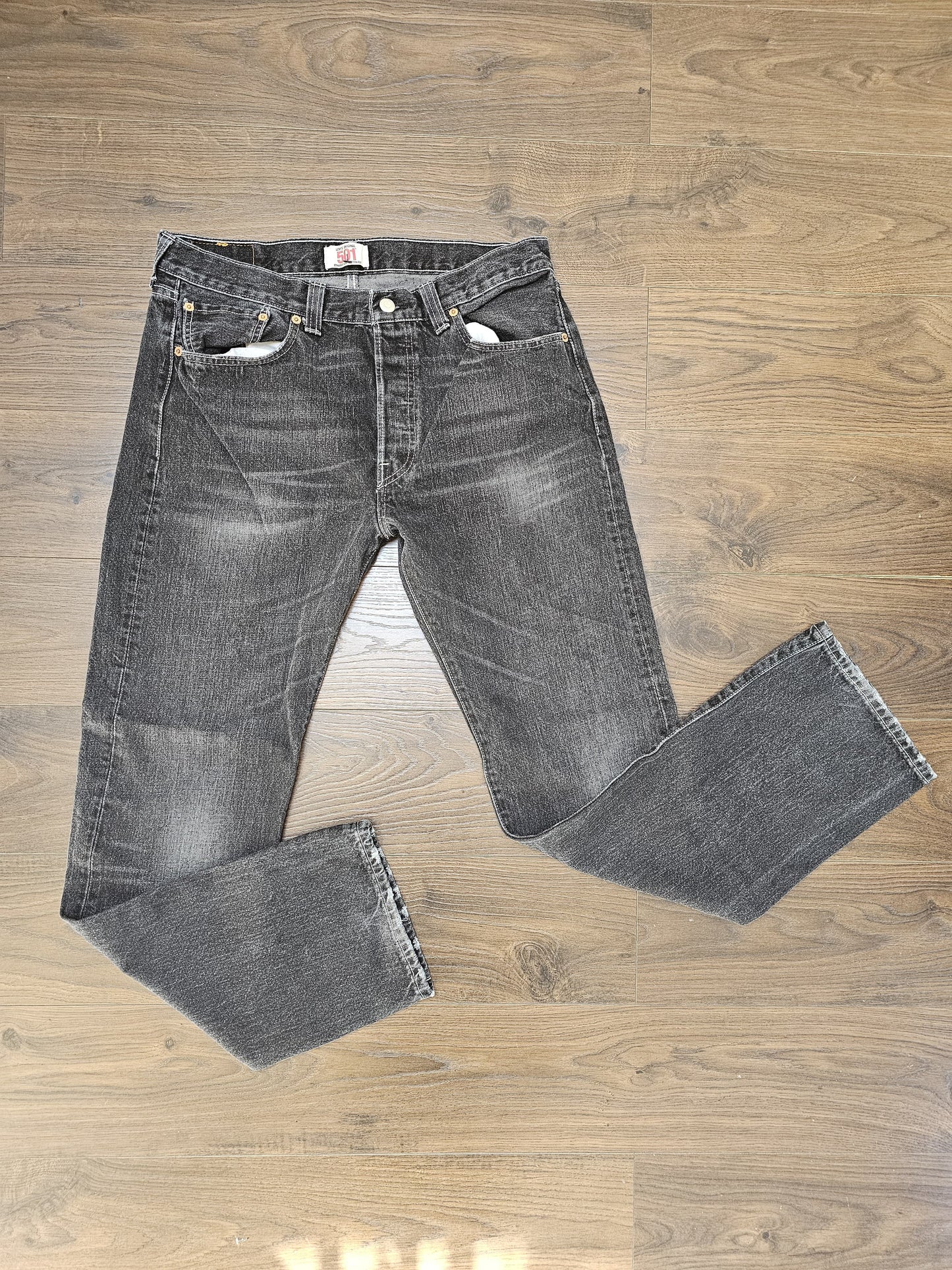 Levi's Original 501 Black Jeans 501 Straight Fit - W34/32L
