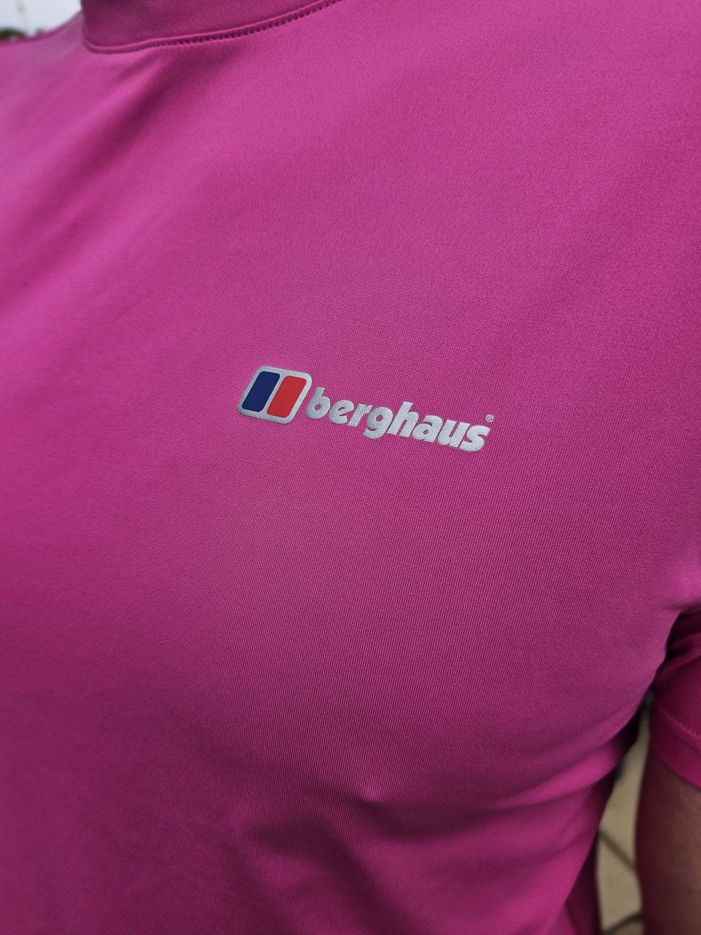 Mens Berghaus Pink Activewear Short Sleeve Top T-Shirt - M/Medium