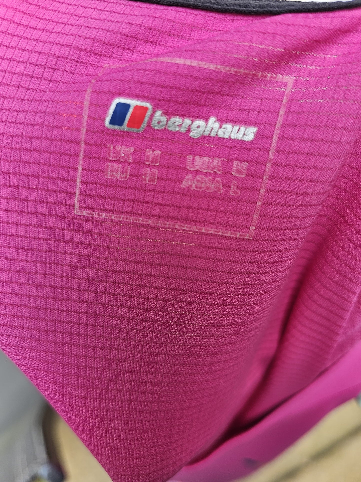 Mens Berghaus Pink Activewear Short Sleeve Top T-Shirt - M/Medium