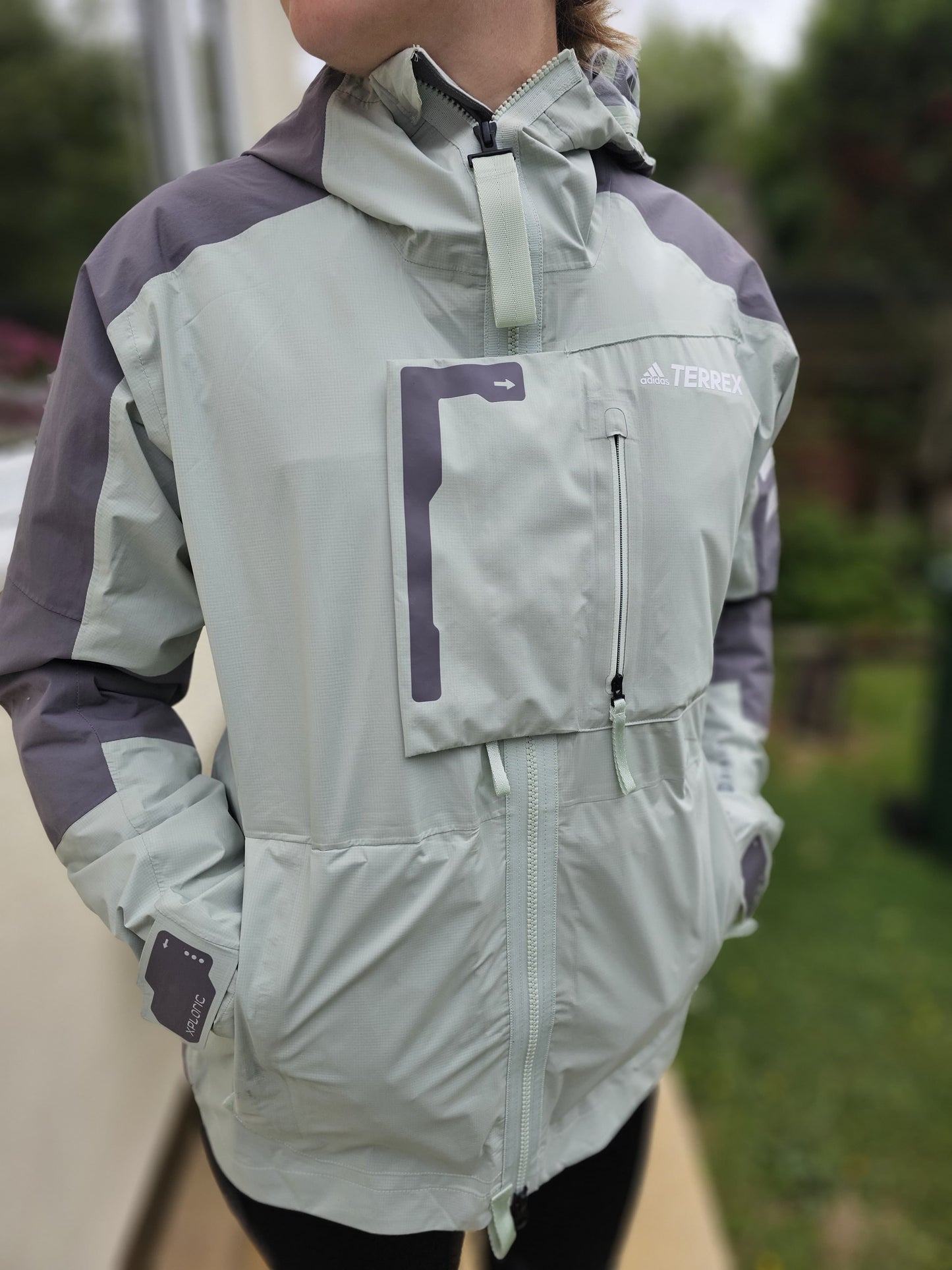 Adidas Terrex Hooded Xploric Rain Ready Hiking/Casual/Technical Jacket - S/Small 8/10 Walk Climb Hike