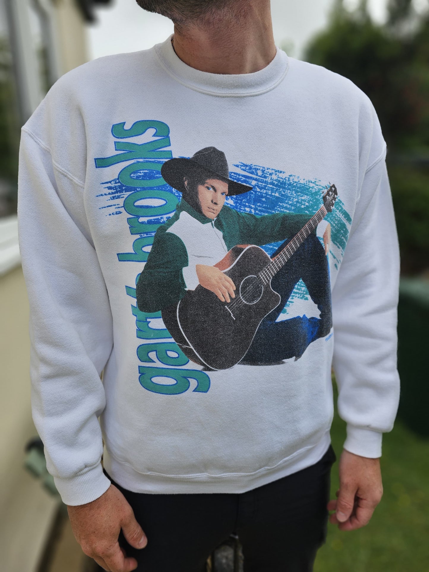 Vintage 1992 Garth Brooks Pullover Jumper Sweatshirt - L/Large