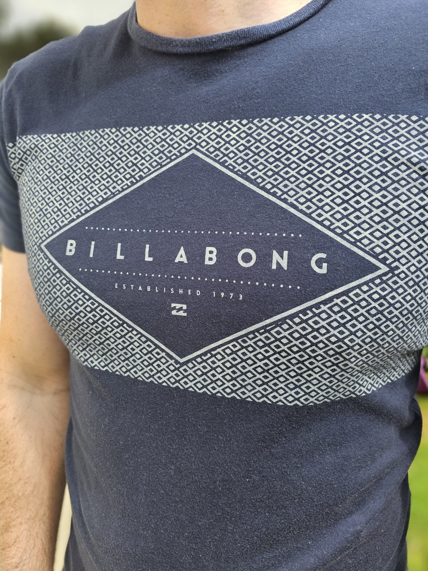 Mens Billabong Casual Short Sleeve Navy T-Shirt - M/Medium