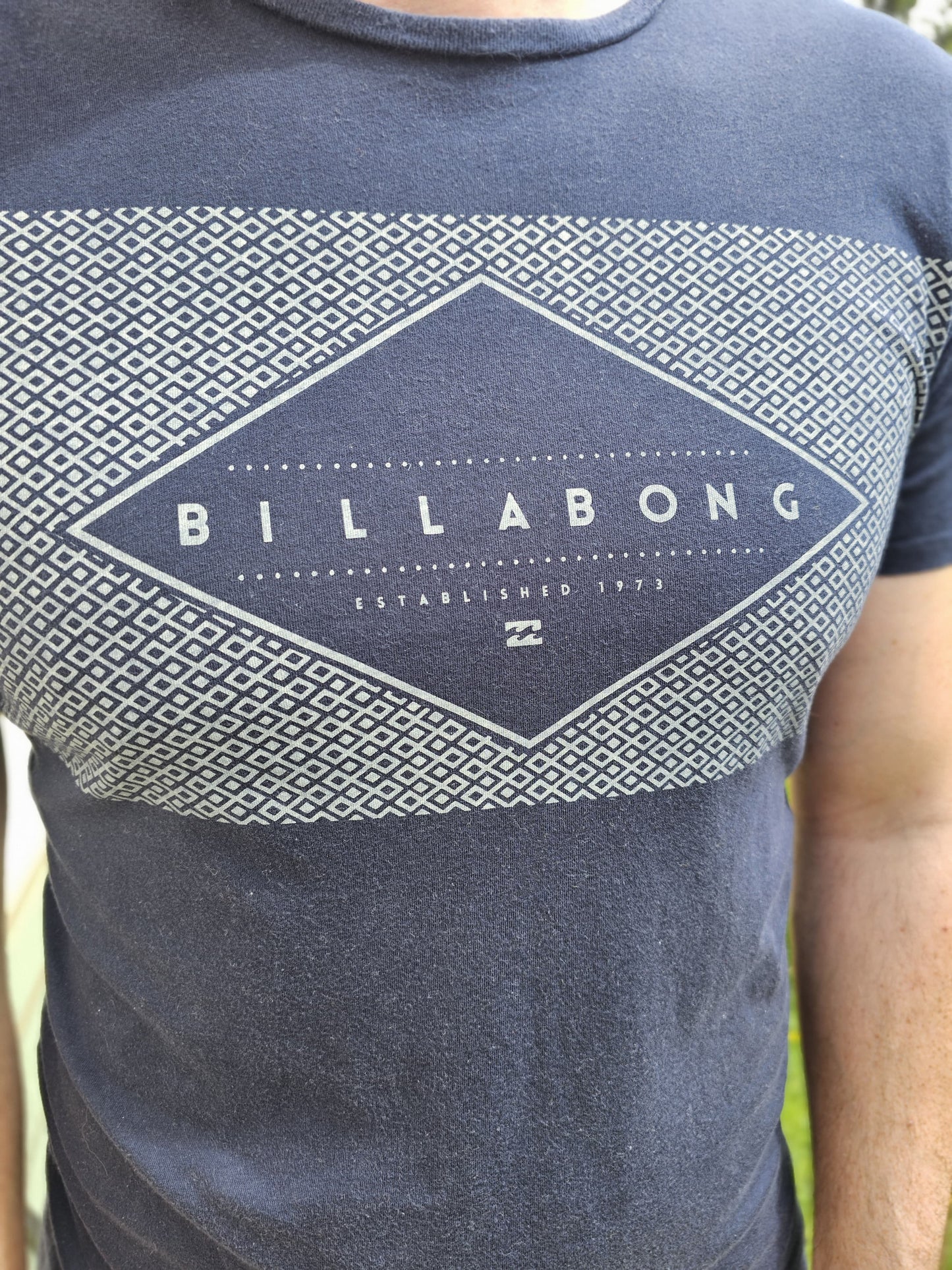 Mens Billabong Casual Short Sleeve Navy T-Shirt - M/Medium