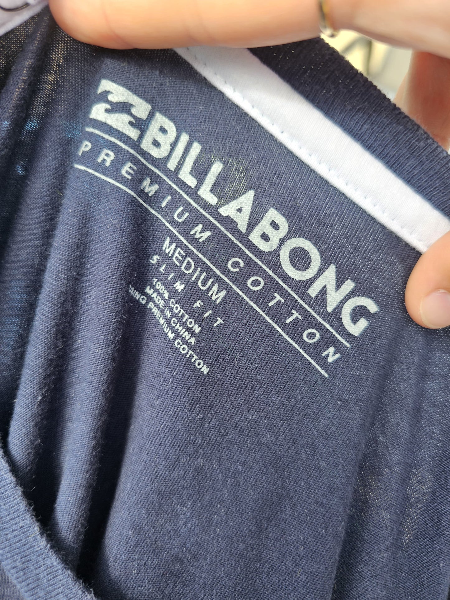Mens Billabong Casual Short Sleeve Navy T-Shirt - M/Medium