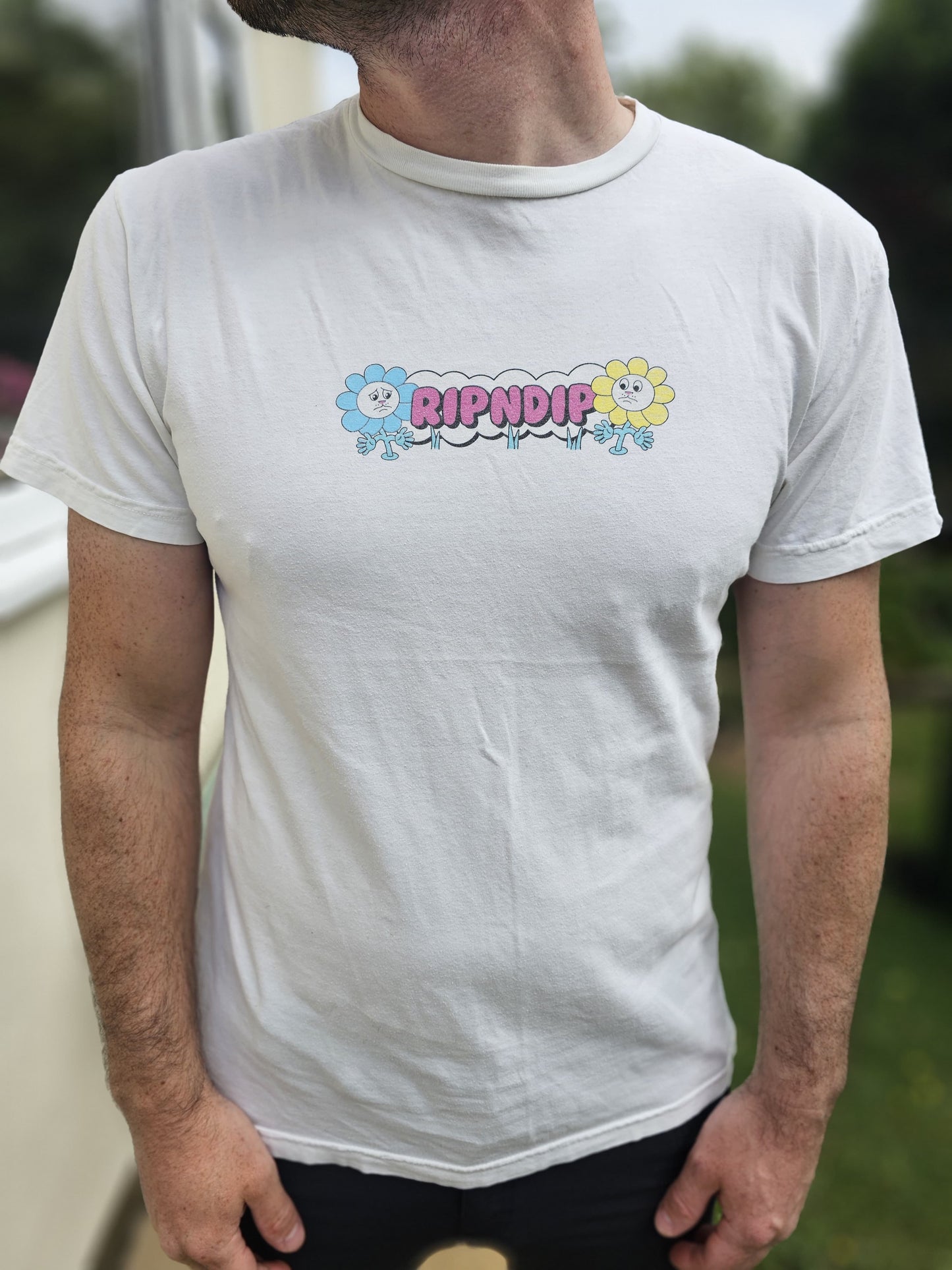Ripndip Unisex Short Sleeve Nermal 'Where's my hug' Print T-Shirt - L/Large