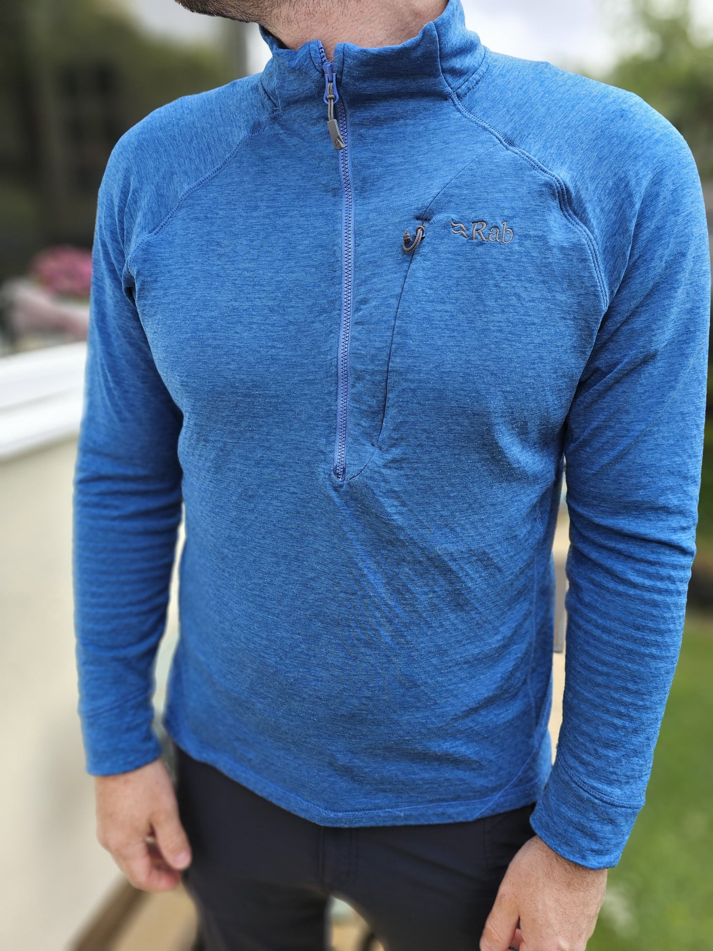 Rab Lightweight Thermic Blue Pullover 1/2 Fleece Jumper - L/Large