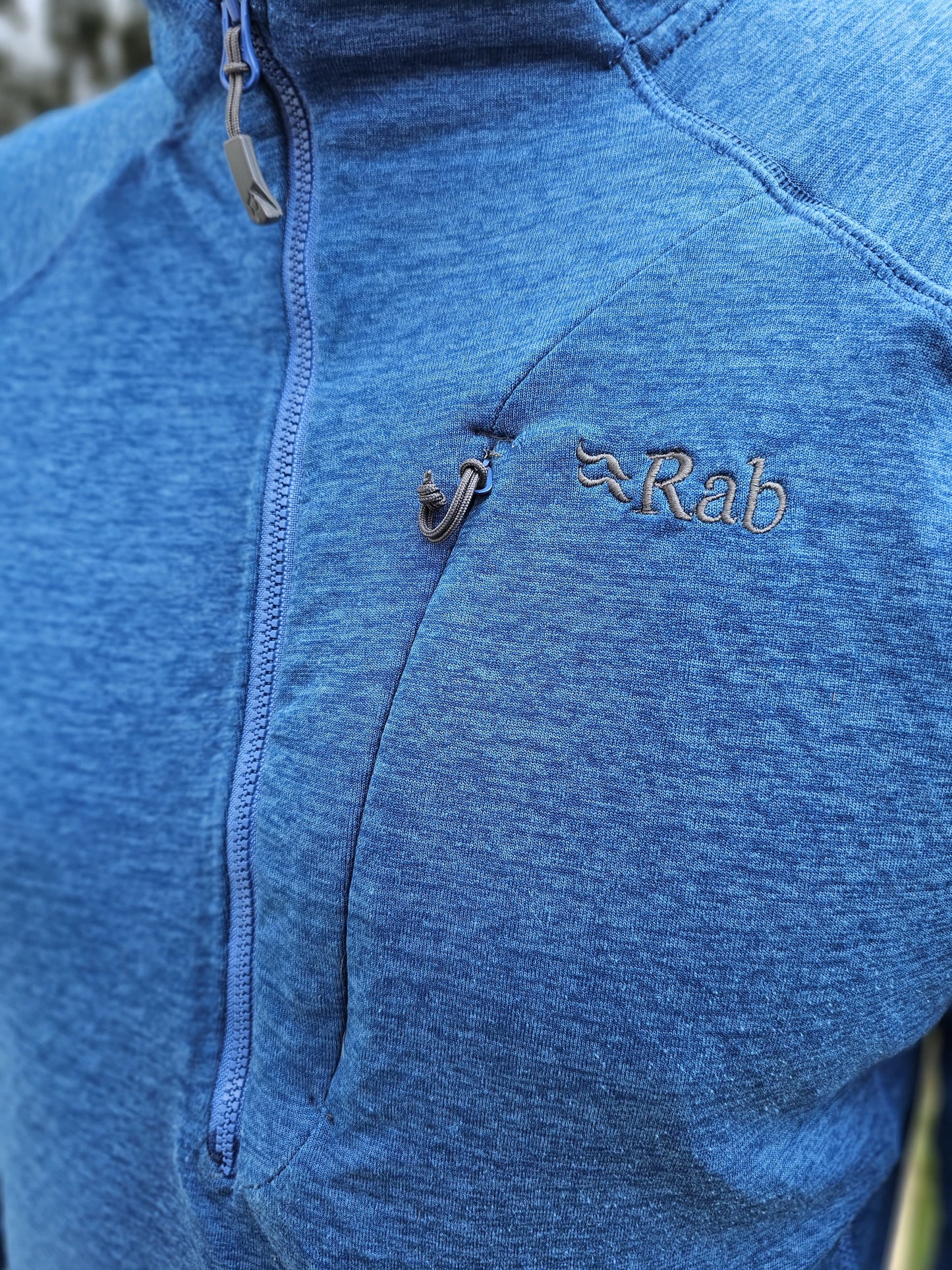 Rab Lightweight Thermic Blue Pullover 1/2 Fleece Jumper - L/Large