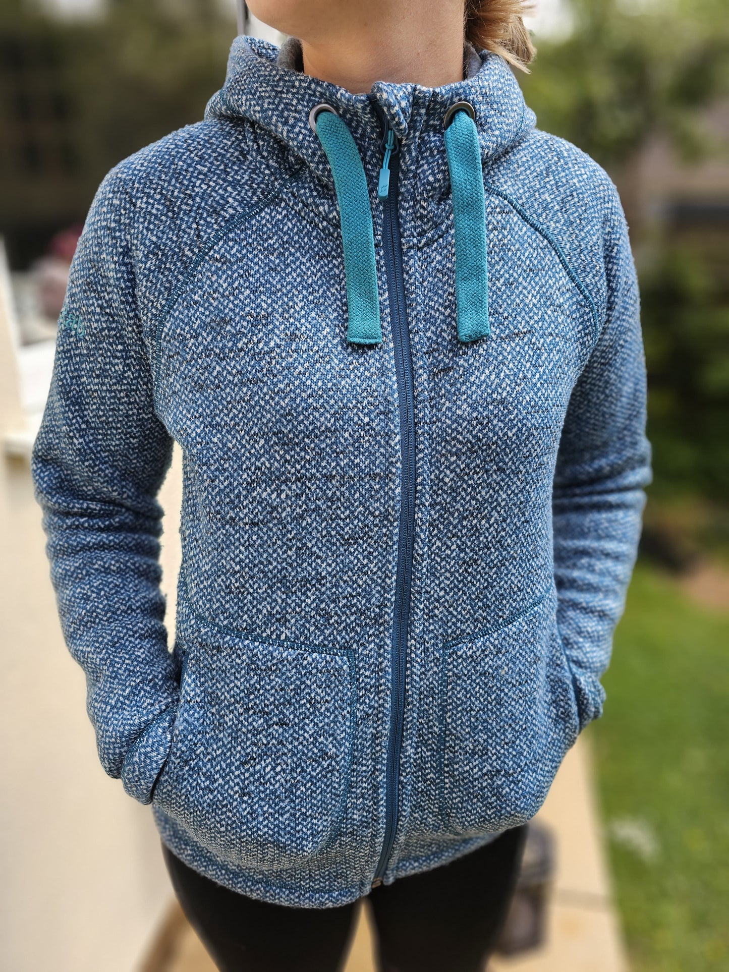 Rab Women's Amy Full Zip Fleece Hoody/Hoodie Jacket - Serenity - UK 10