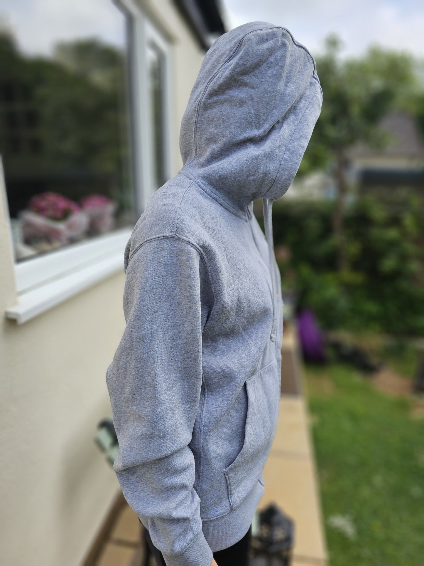 Nike Full Zip Grey Hooded Hoodie Sweat Jacket - S/Small