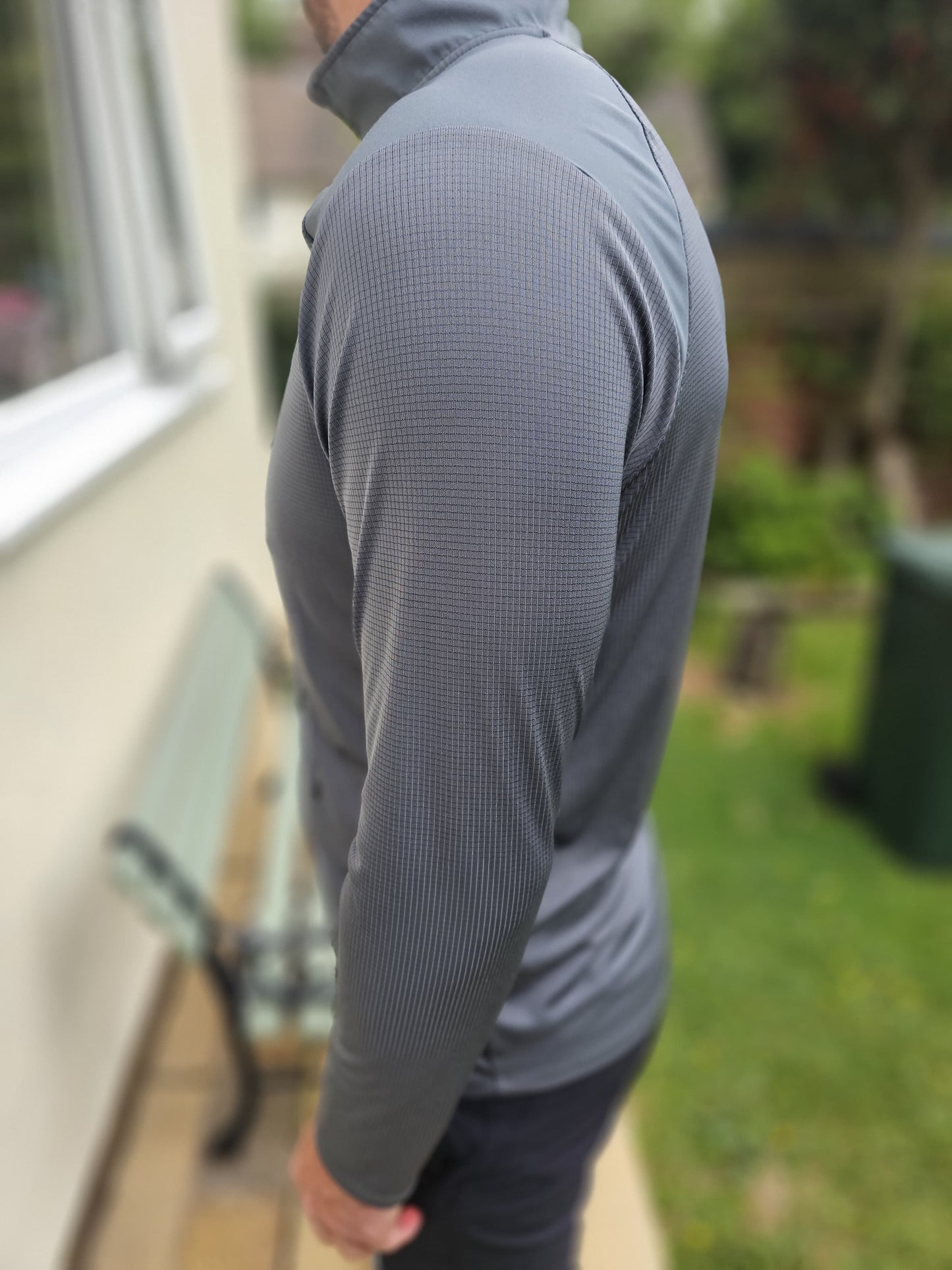 Under Armour Grey Long Sleeve 1/4 Zip Activewear Casual Top - M/Medium