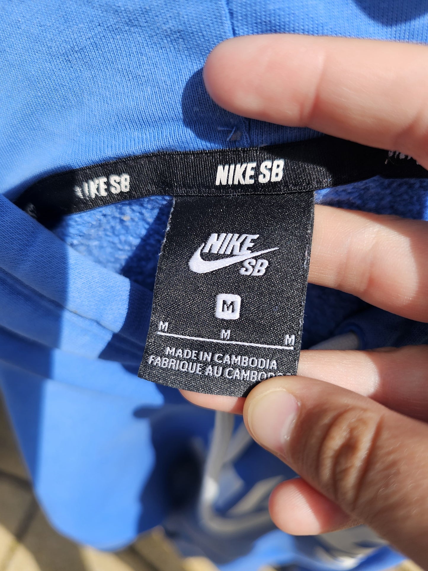 Nike SB Skateboarding Blue Big Spellout Unisex Hoodie - M/Medium