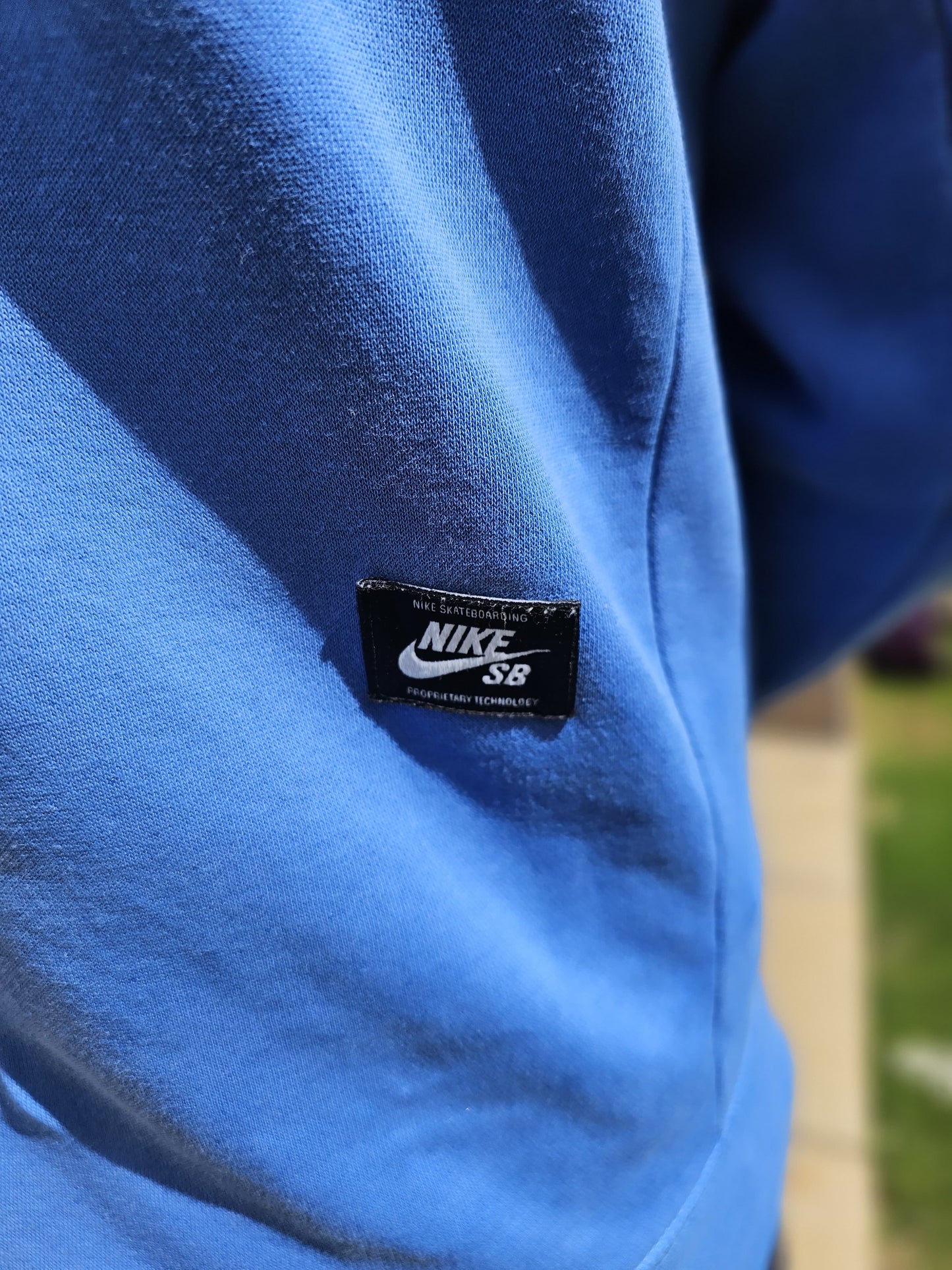Nike SB Skateboarding Blue Big Spellout Unisex Hoodie - M/Medium