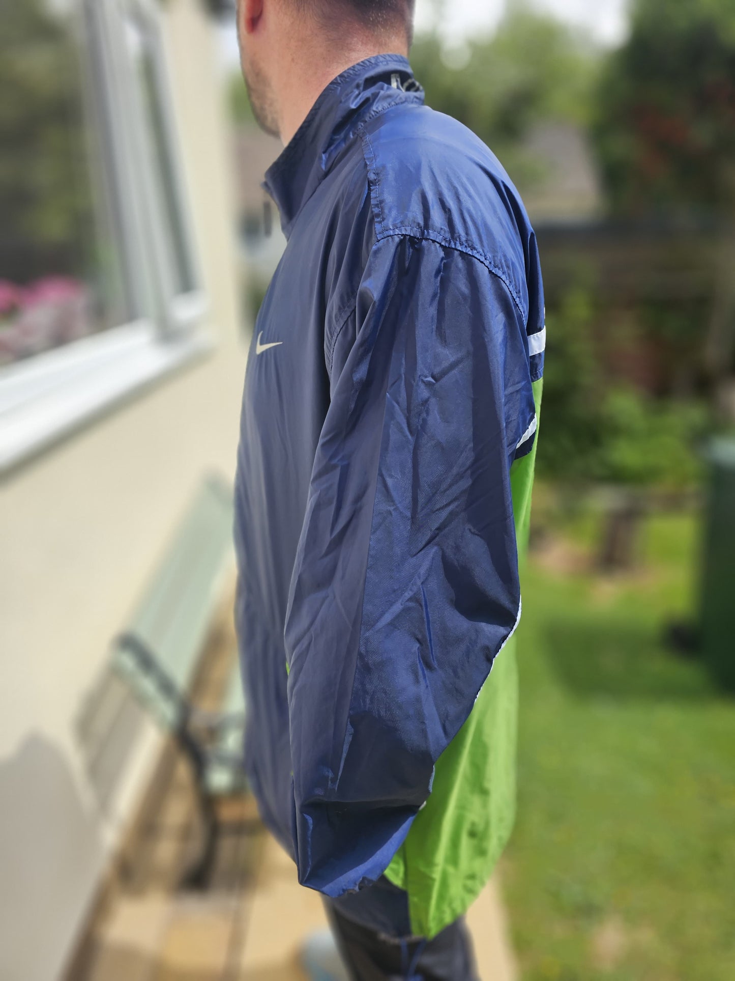 Vintage Nike Windbreaker Full Zip Hooded jacket 90s/Y2K - XL/Extra Large Casual