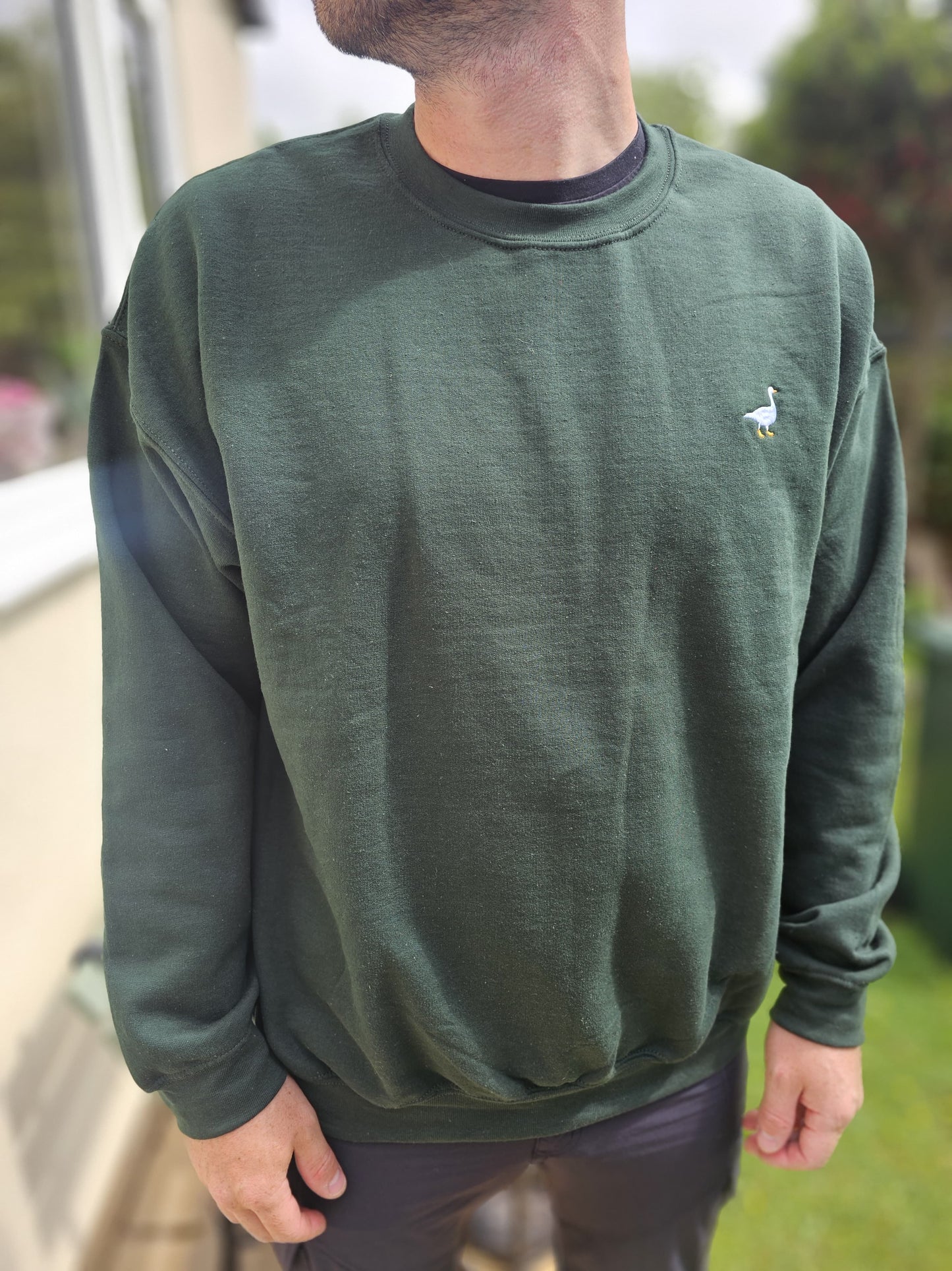 New Goose & Gander Dark Green Pullover Crew Neck Sweatshirt - XL/Extra Large