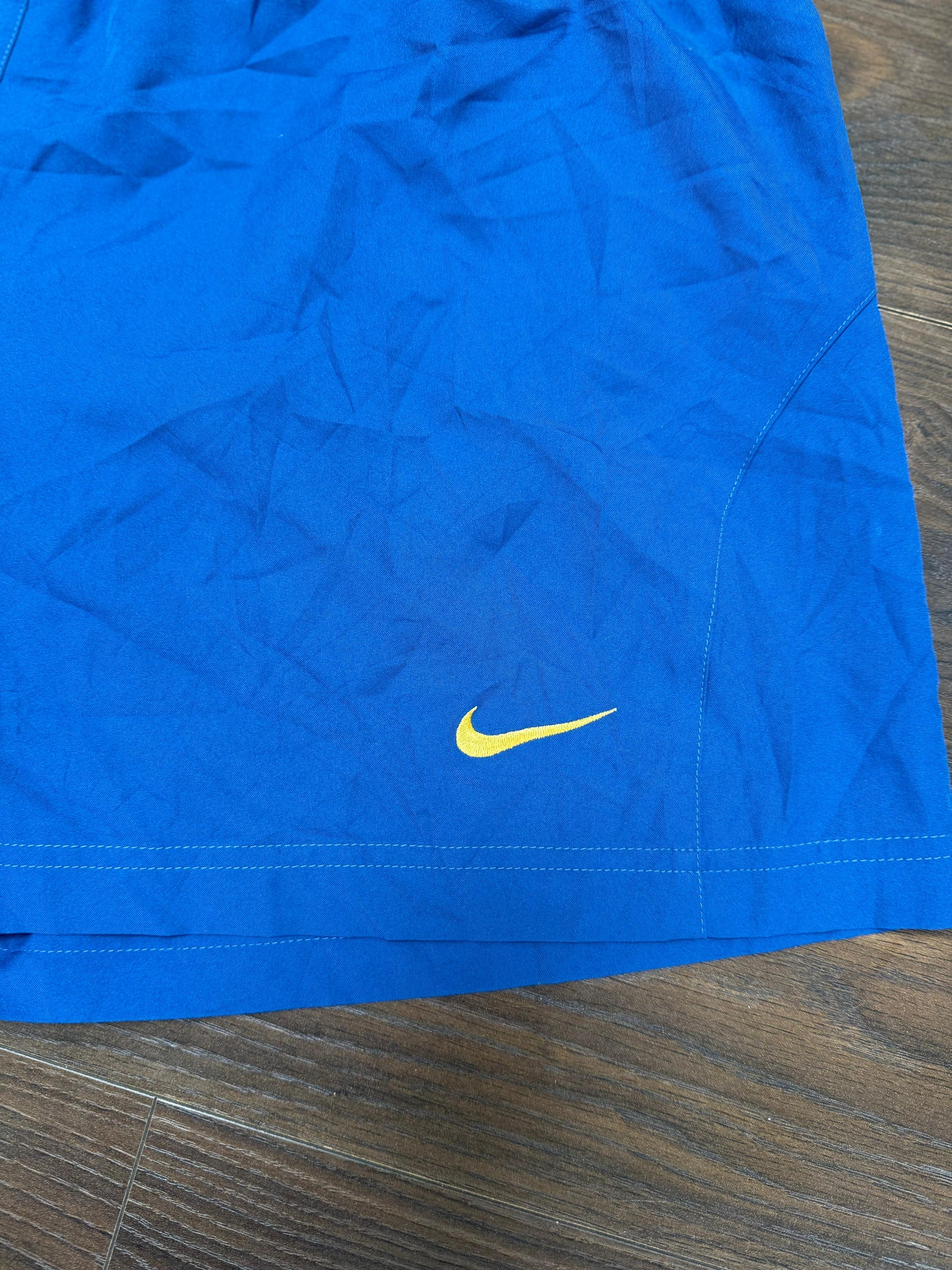 Vintage 2000's Nike Barcelona Football Shorts Blue Shorts - L/Large