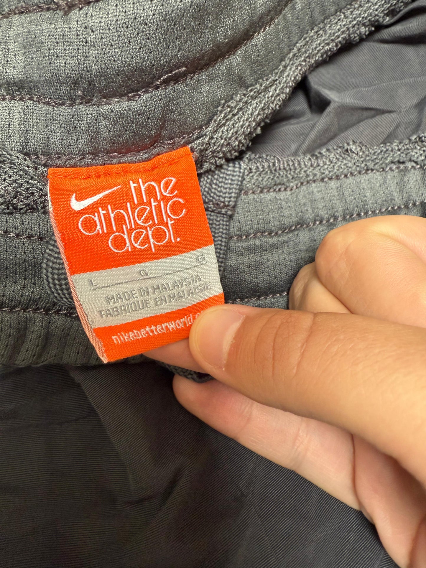 Vintage Y2K 2000's Nike 'Athletic Department' Black Shorts - L/Large