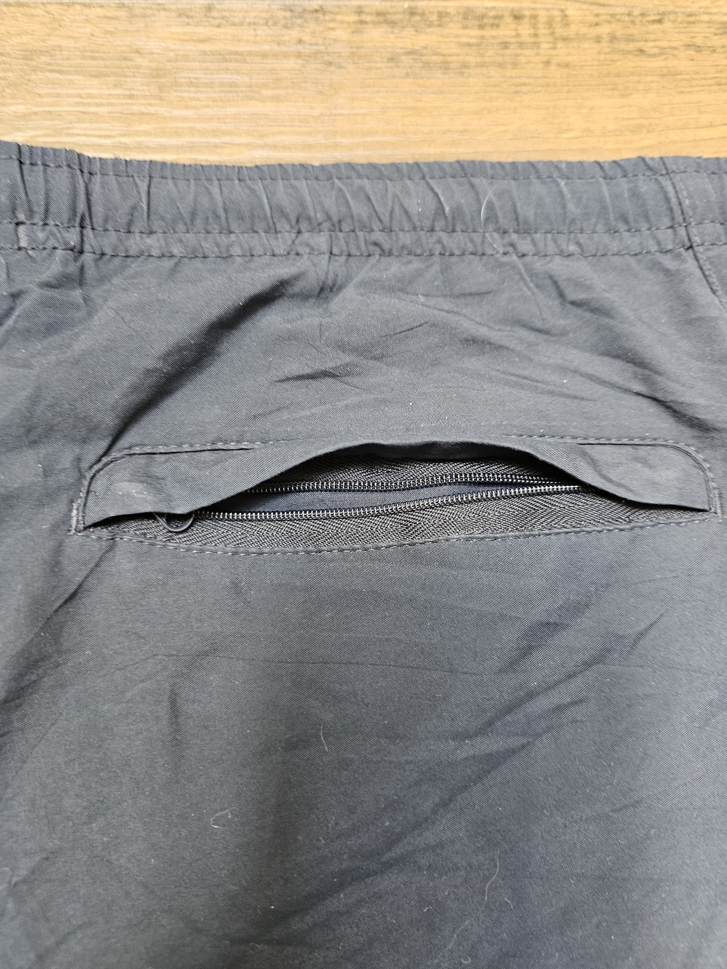 Nike Navy Swim/Casual Shorts White White Piping - M/Medium