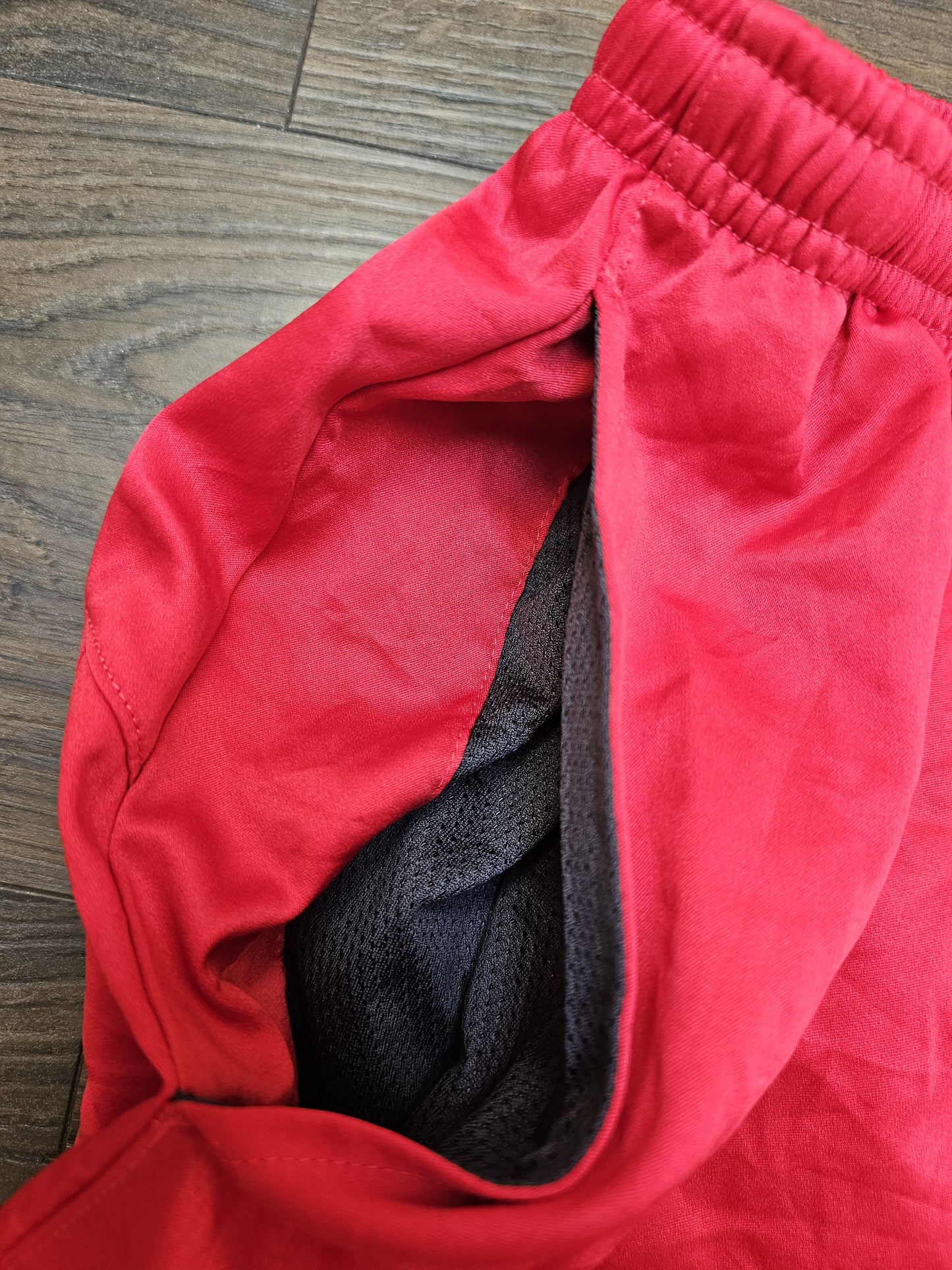 Nike Sportwear Activewear Red Lined Shorts - XXL/Extra Extra Large/3XL