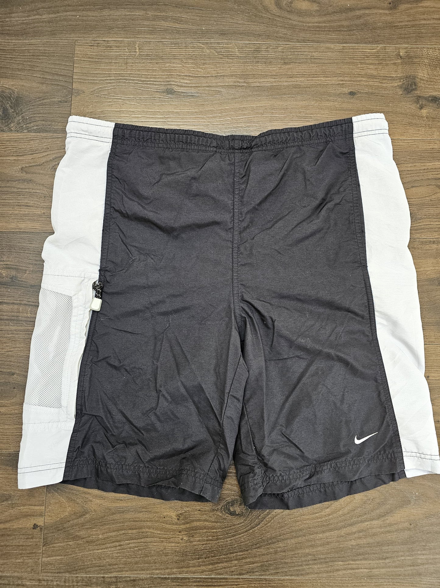 Nike Casal Silver Tag Activewear Black/Grey Gym/Swim Shorts - M/Medium