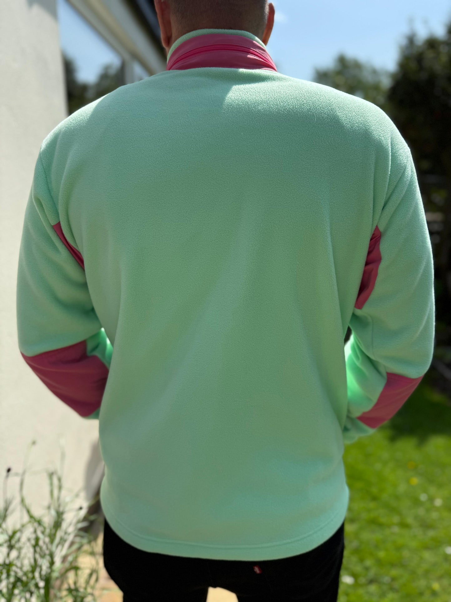 Berghaus Ascent 91 Unisex Full Zip Hooded Fleece Jacket Mint/Pink - L/Large