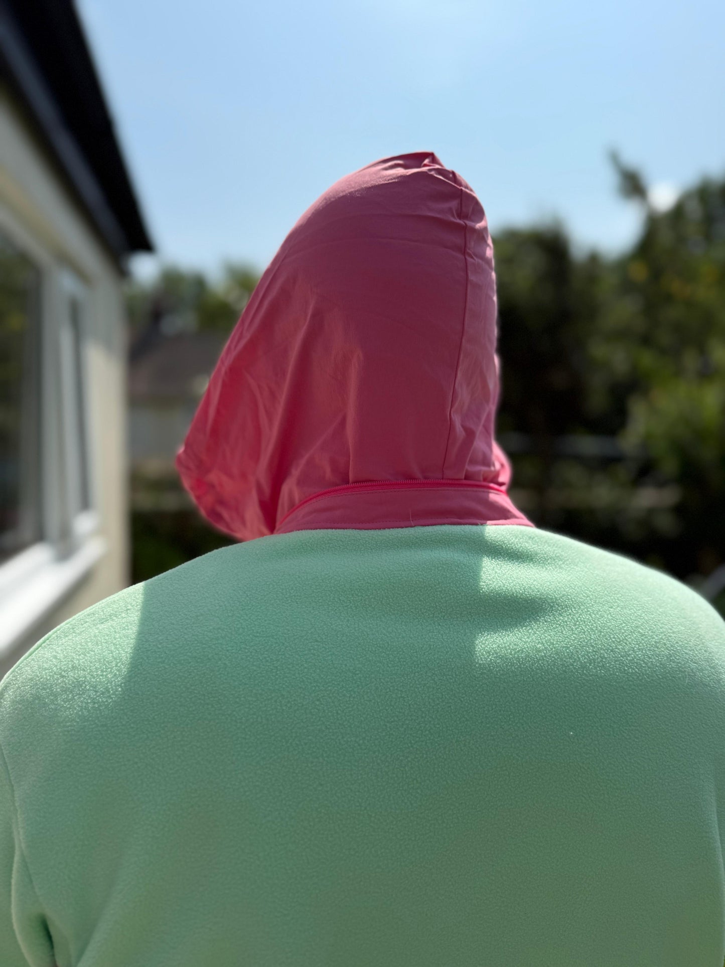 Berghaus Ascent 91 Unisex Full Zip Hooded Fleece Jacket Mint/Pink - L/Large