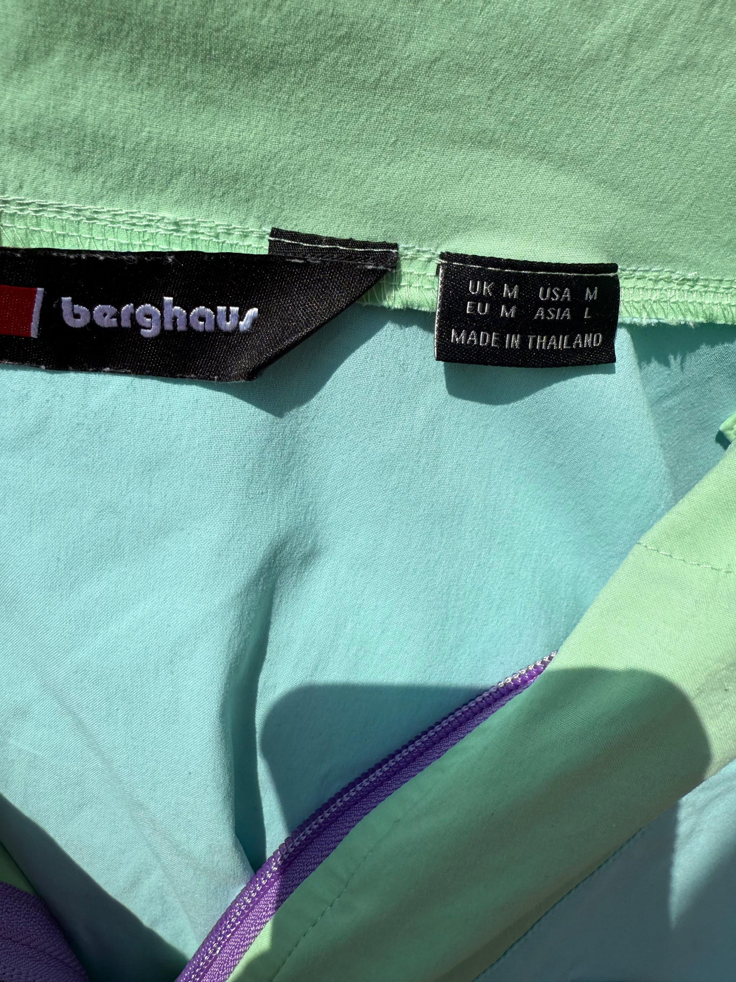 Berghaus Unisex Wind Shirt 90 1/2 Zip Hooded Jacket - M/Medium