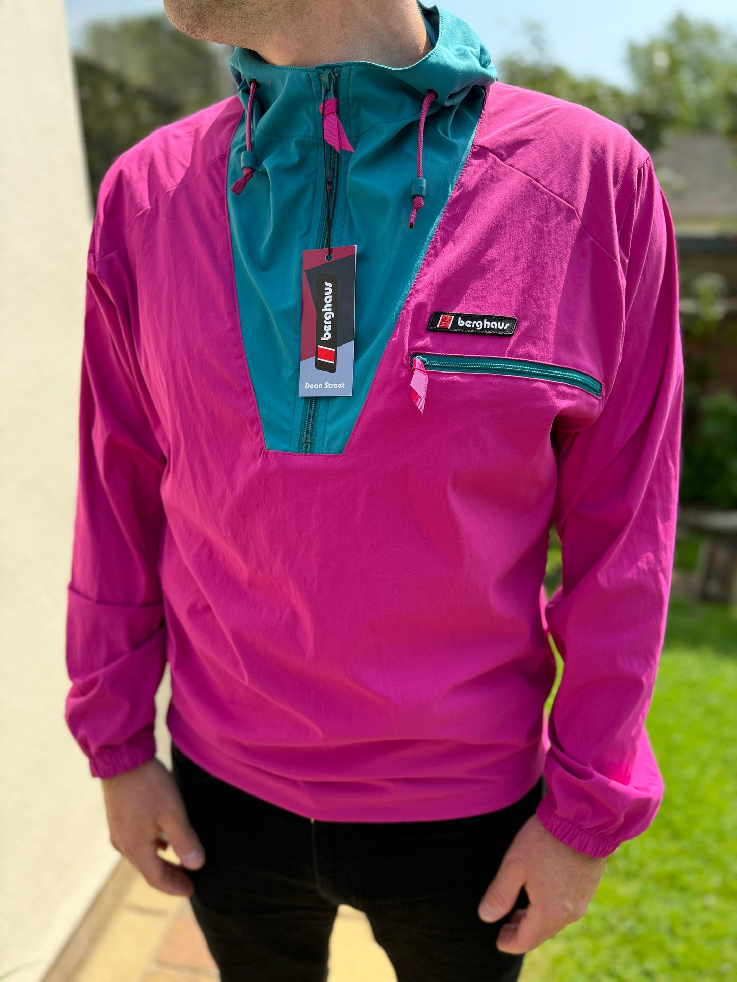 Berghaus Unisex Wind Shirt 90 1/2 Zip Hooded Jacket - M/Medium