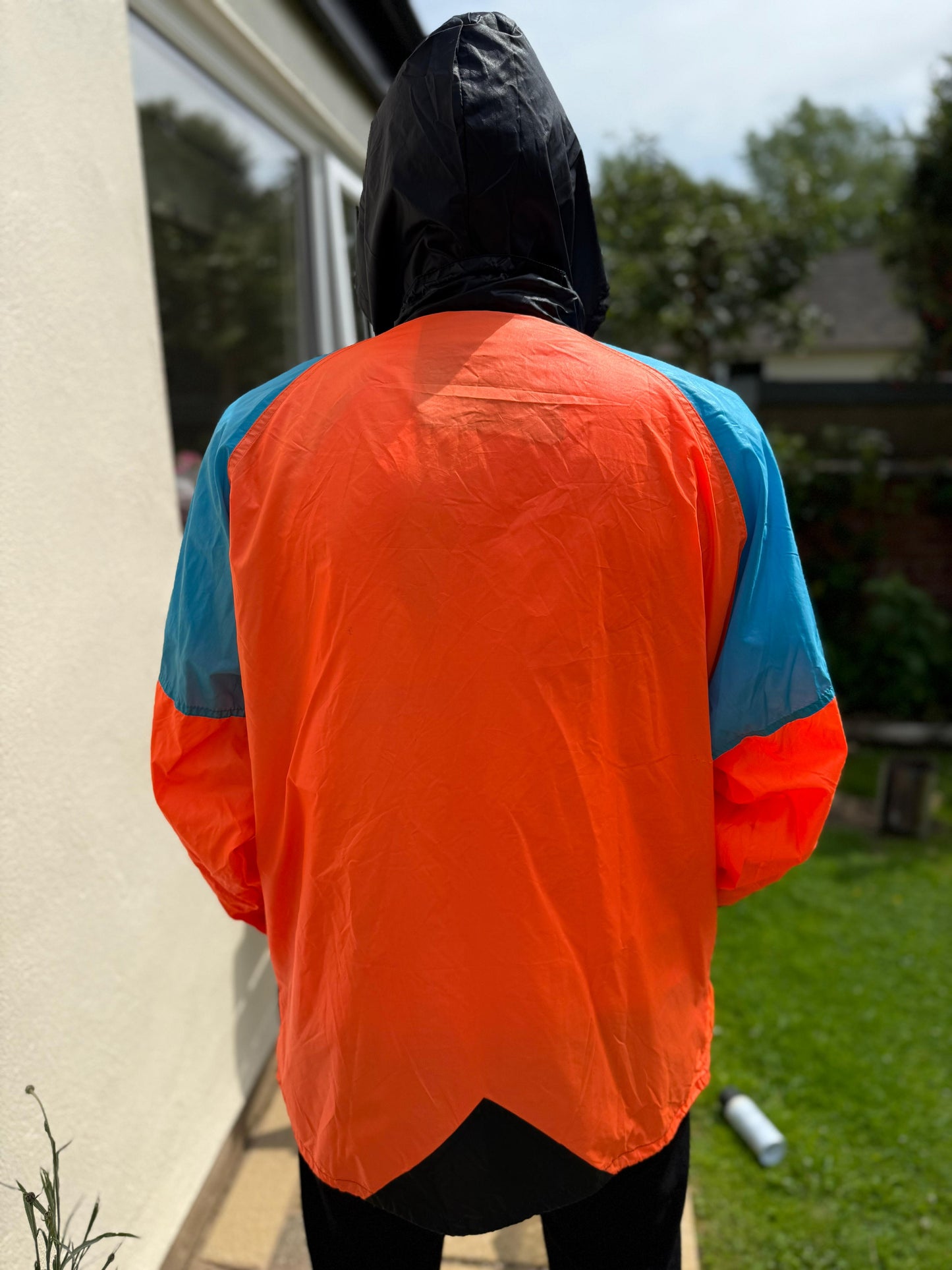 Awesome Campri Rapids Retro Full Zip Hooded Windbreaker Jacket - L/Large