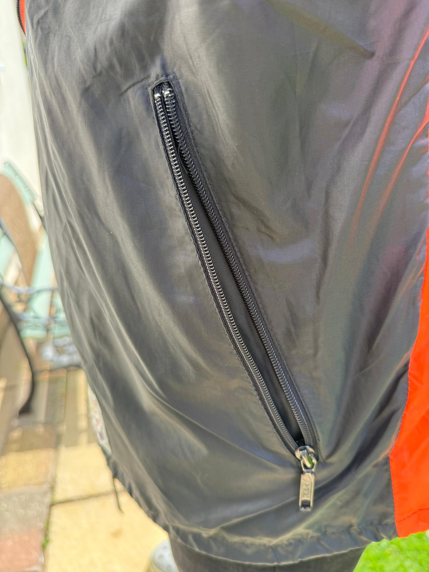 Awesome Campri Rapids Retro Full Zip Hooded Windbreaker Jacket - L/Large