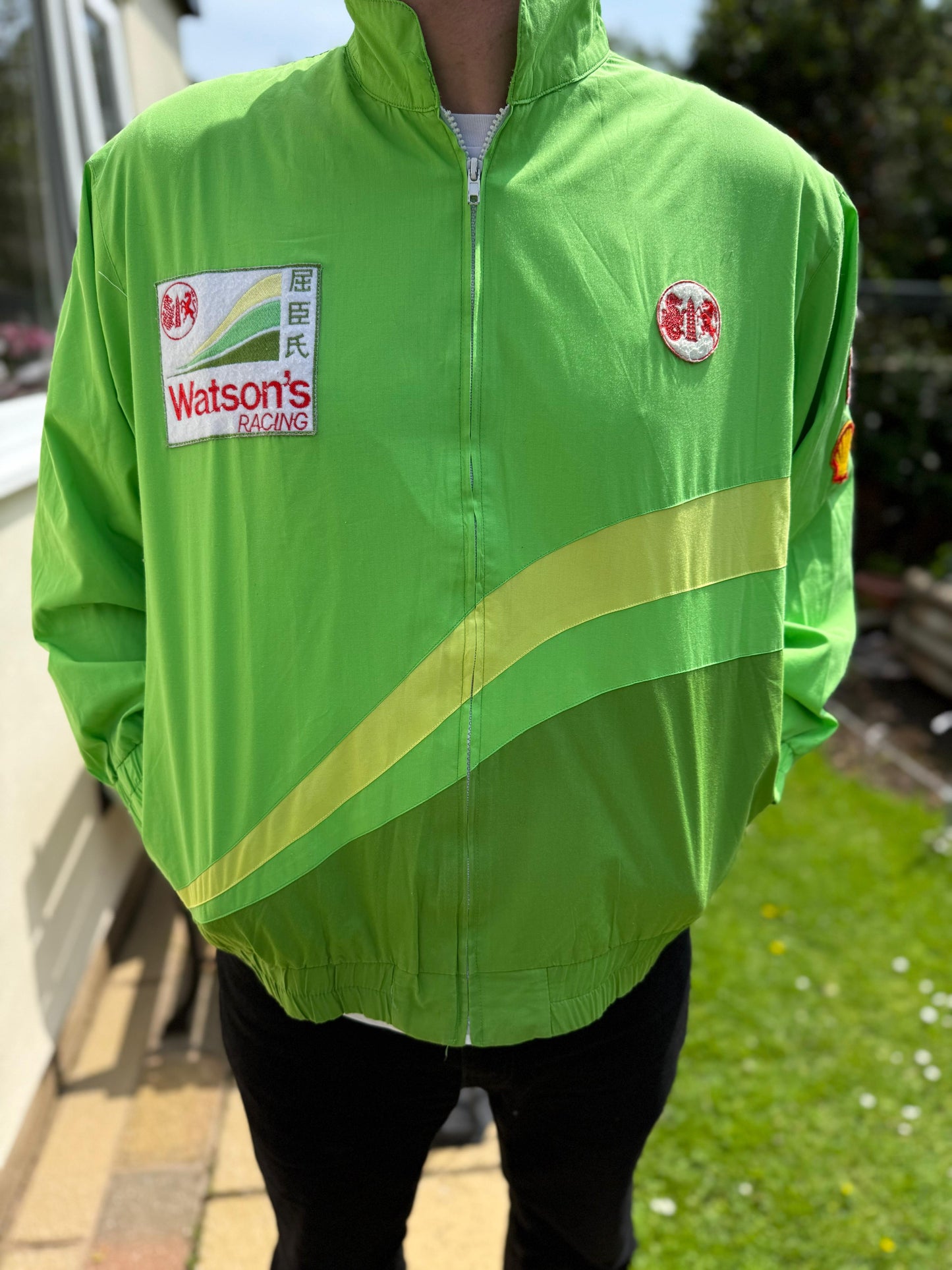 Watsons Racing Green Full Zip Motor Racing Jacket Shell - L/Large