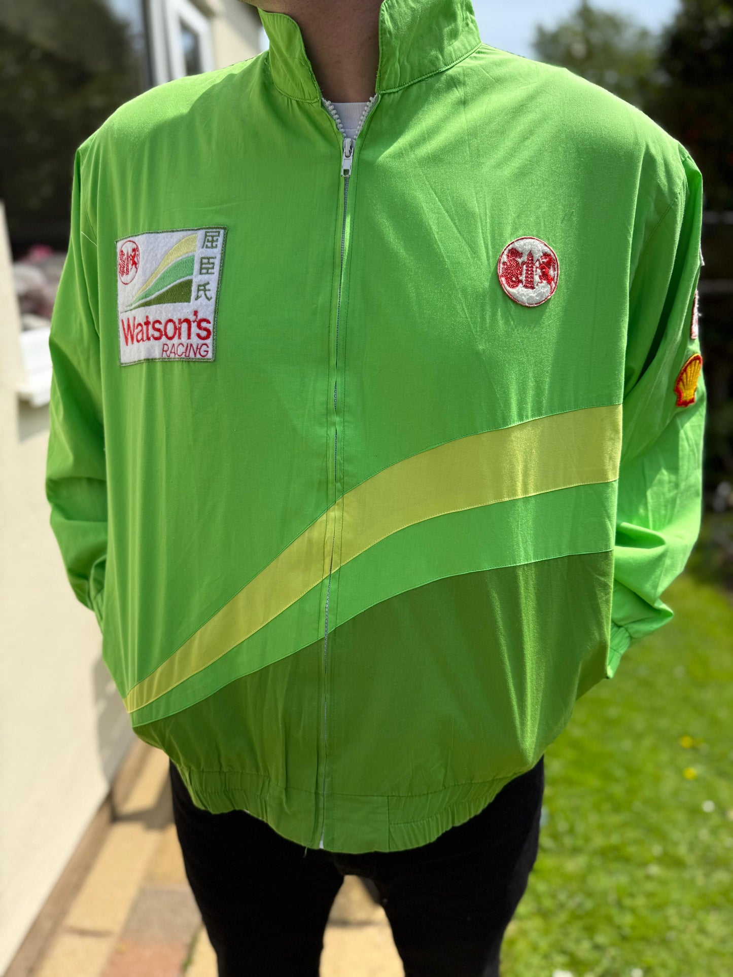 Watsons Racing Green Full Zip Motor Racing Jacket Shell - L/Large
