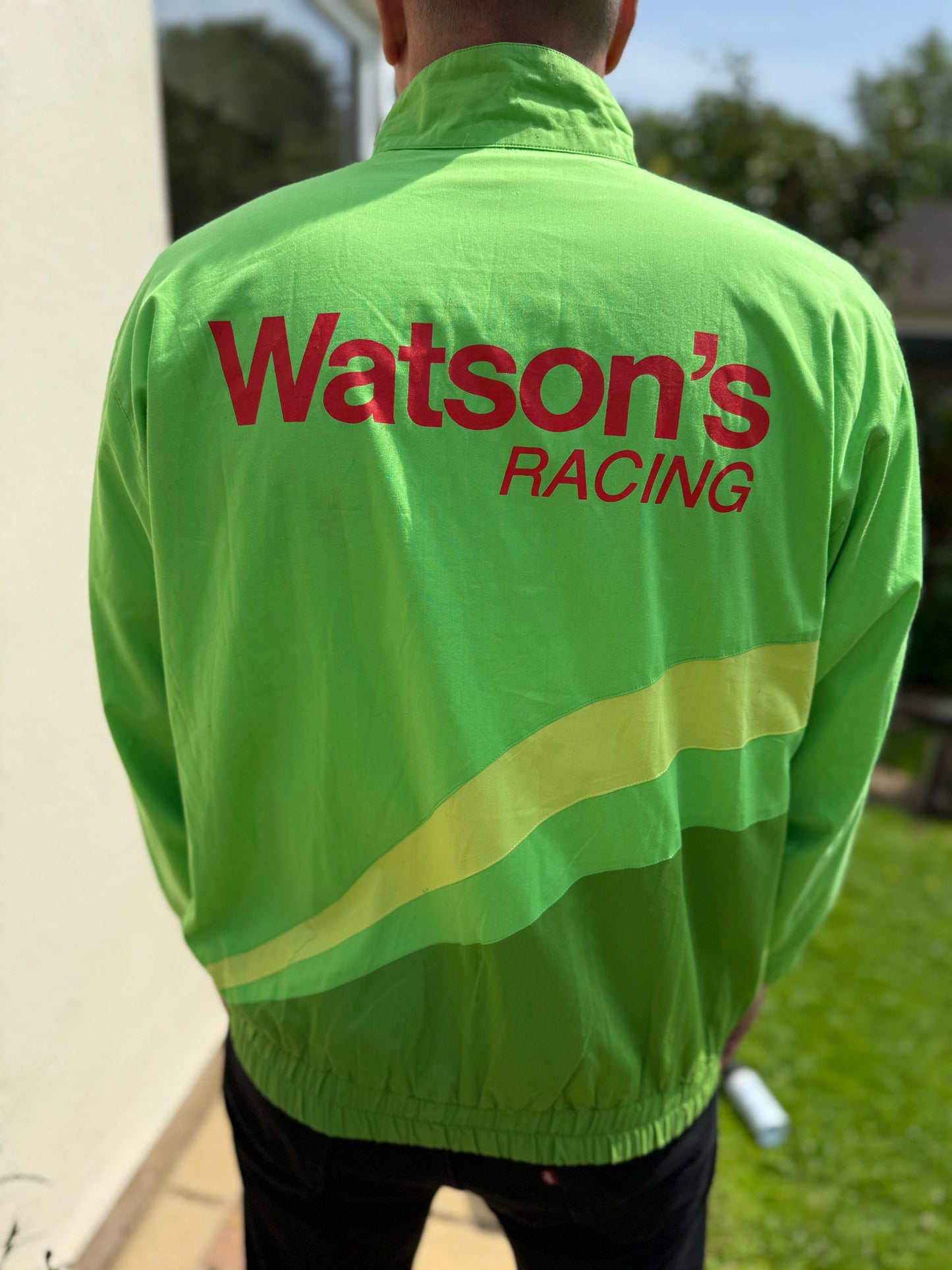 Watsons Racing Green Full Zip Motor Racing Jacket Shell - L/Large