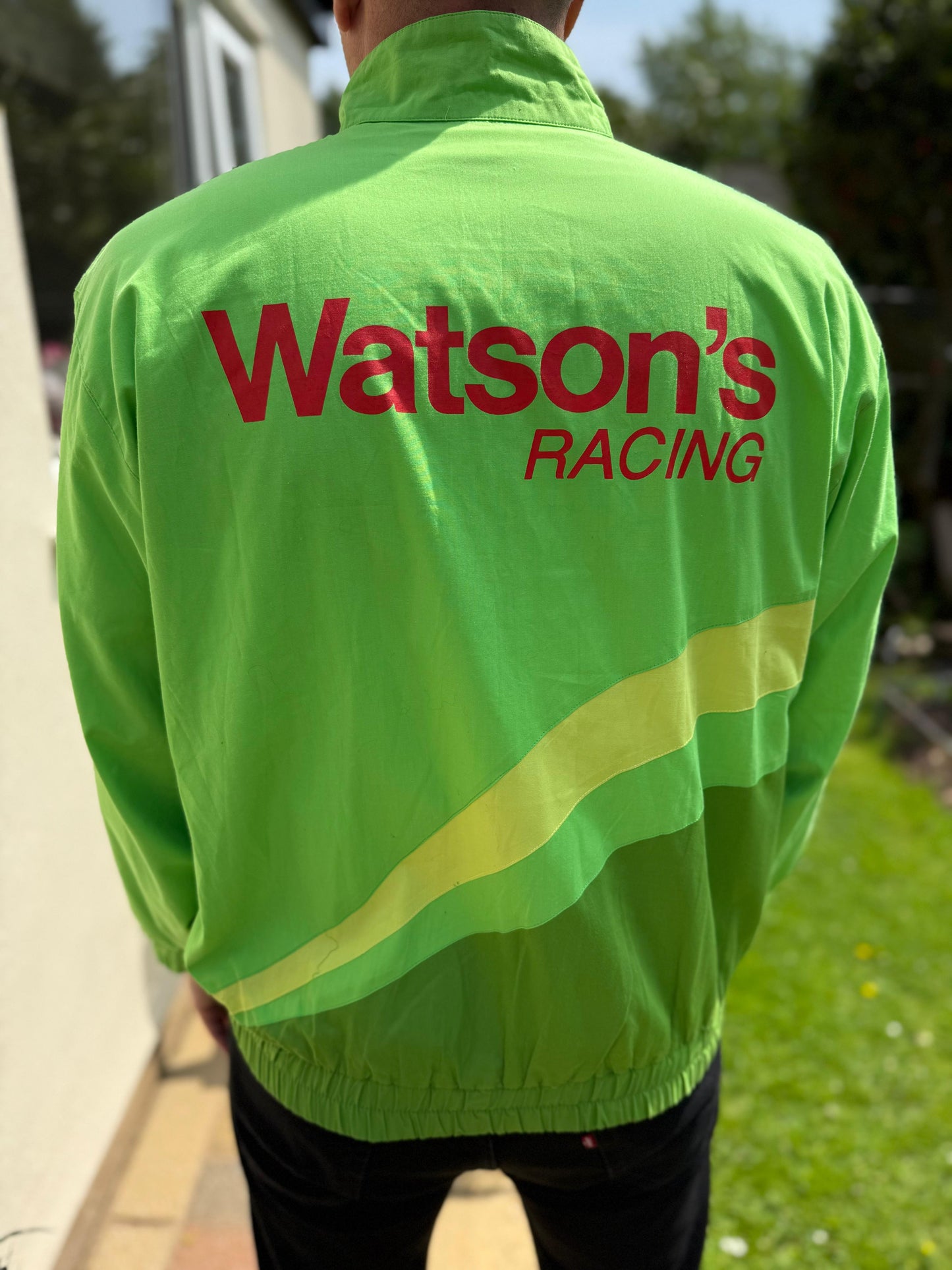 Watsons Racing Green Full Zip Motor Racing Jacket Shell - L/Large