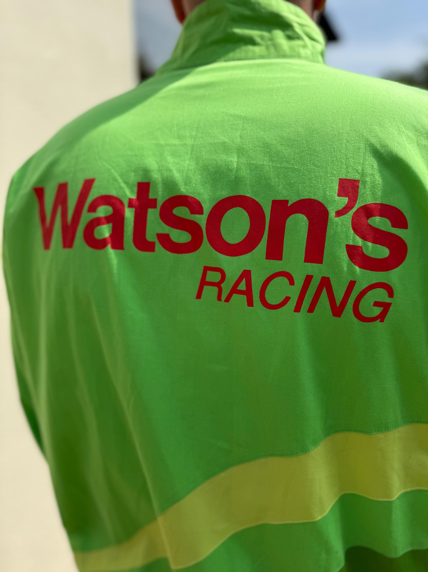 Watsons Racing Green Full Zip Motor Racing Jacket Shell - L/Large