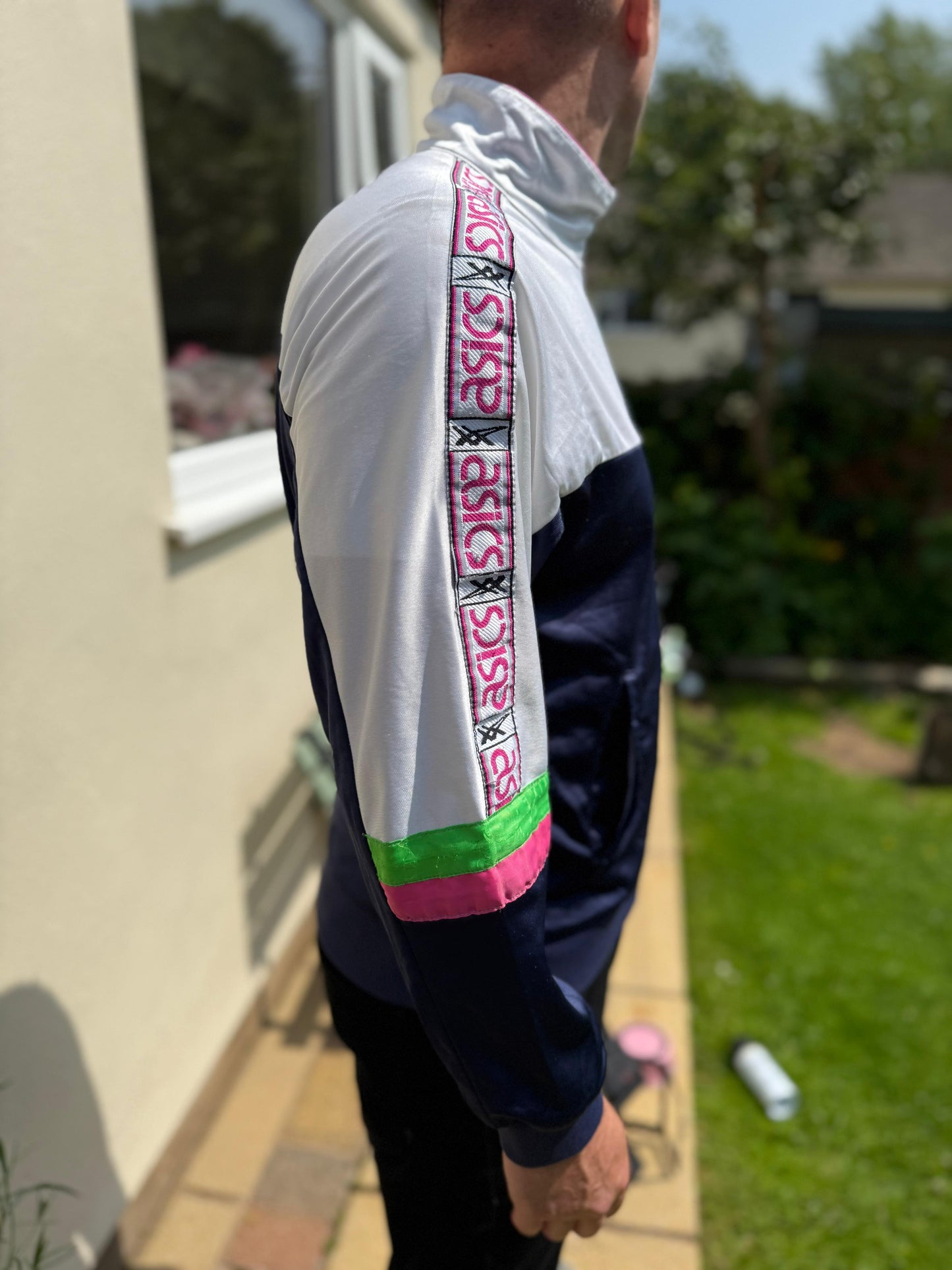 Vintage Unisex Asics Casual Tracksuit Style Sport Jacket - M/L Medium/Large