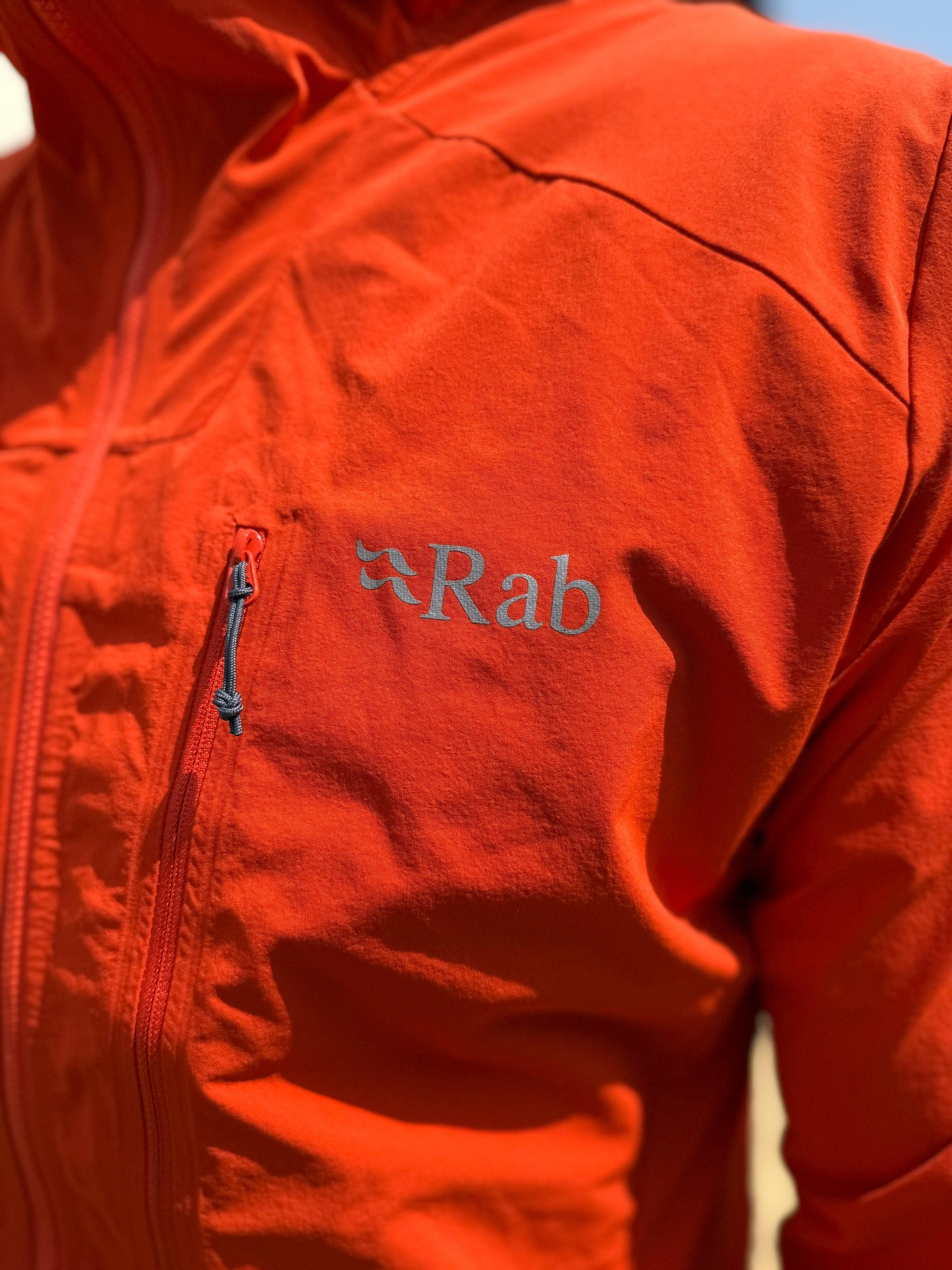 Rab Borealis Soft Shell Style Full Zip Hooded Climbing Jacket - L/Large